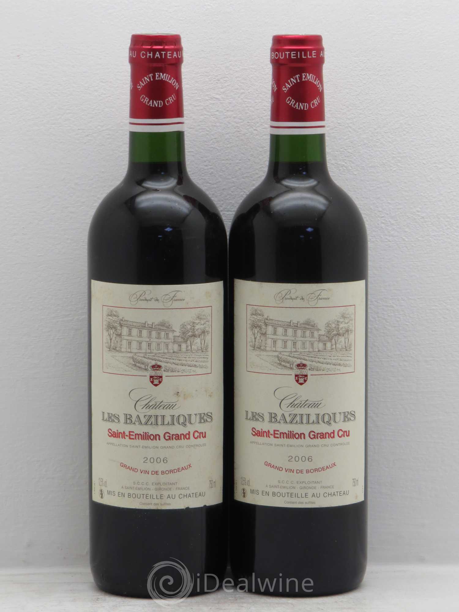 Saint-Émilion Chateau les Baziliques 2006 - Posten von 2 Flaschen - 0