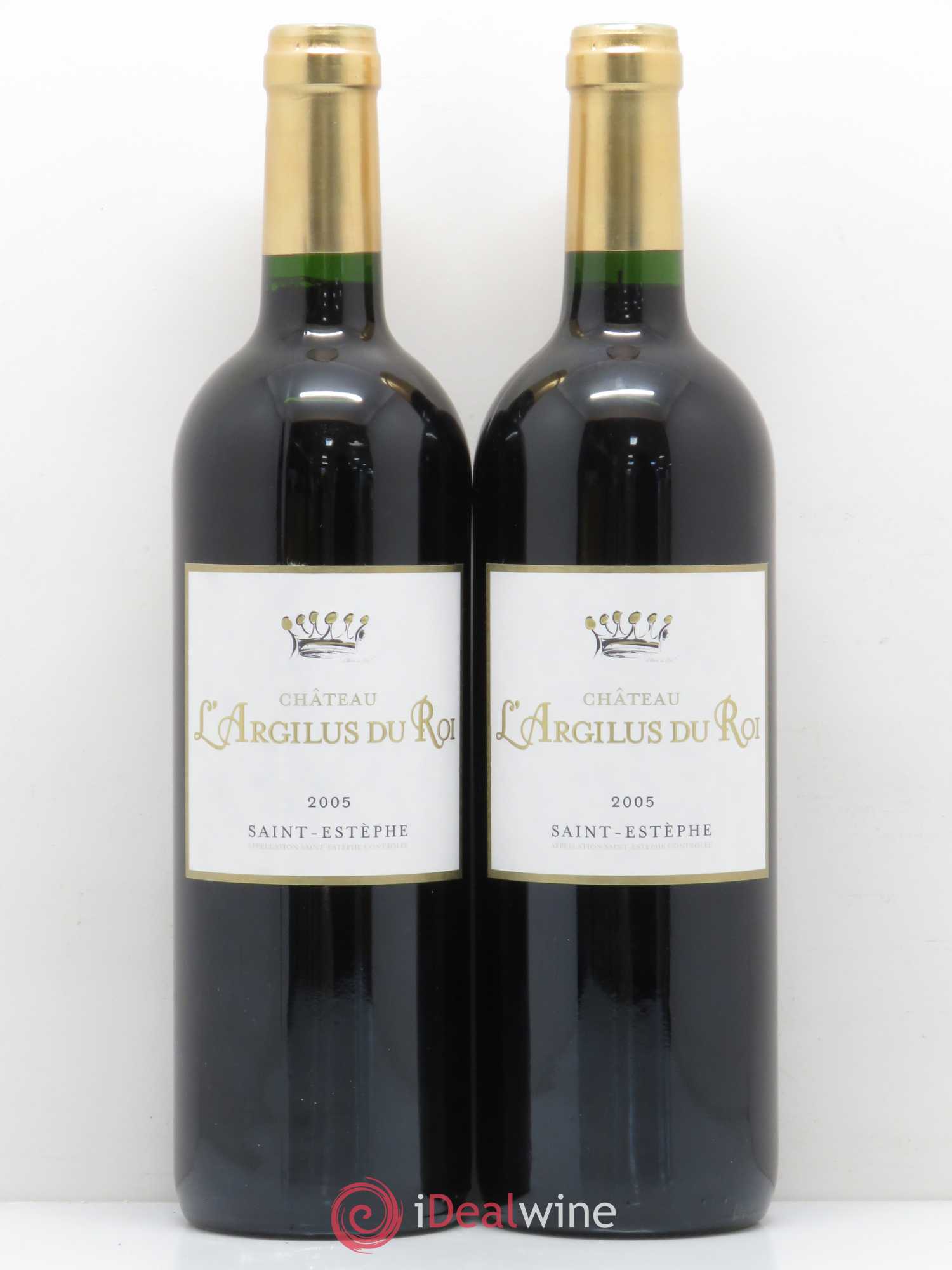 Saint-Estèphe L'Argilus du Roi 2005 - Lot de 2 bouteilles - 0