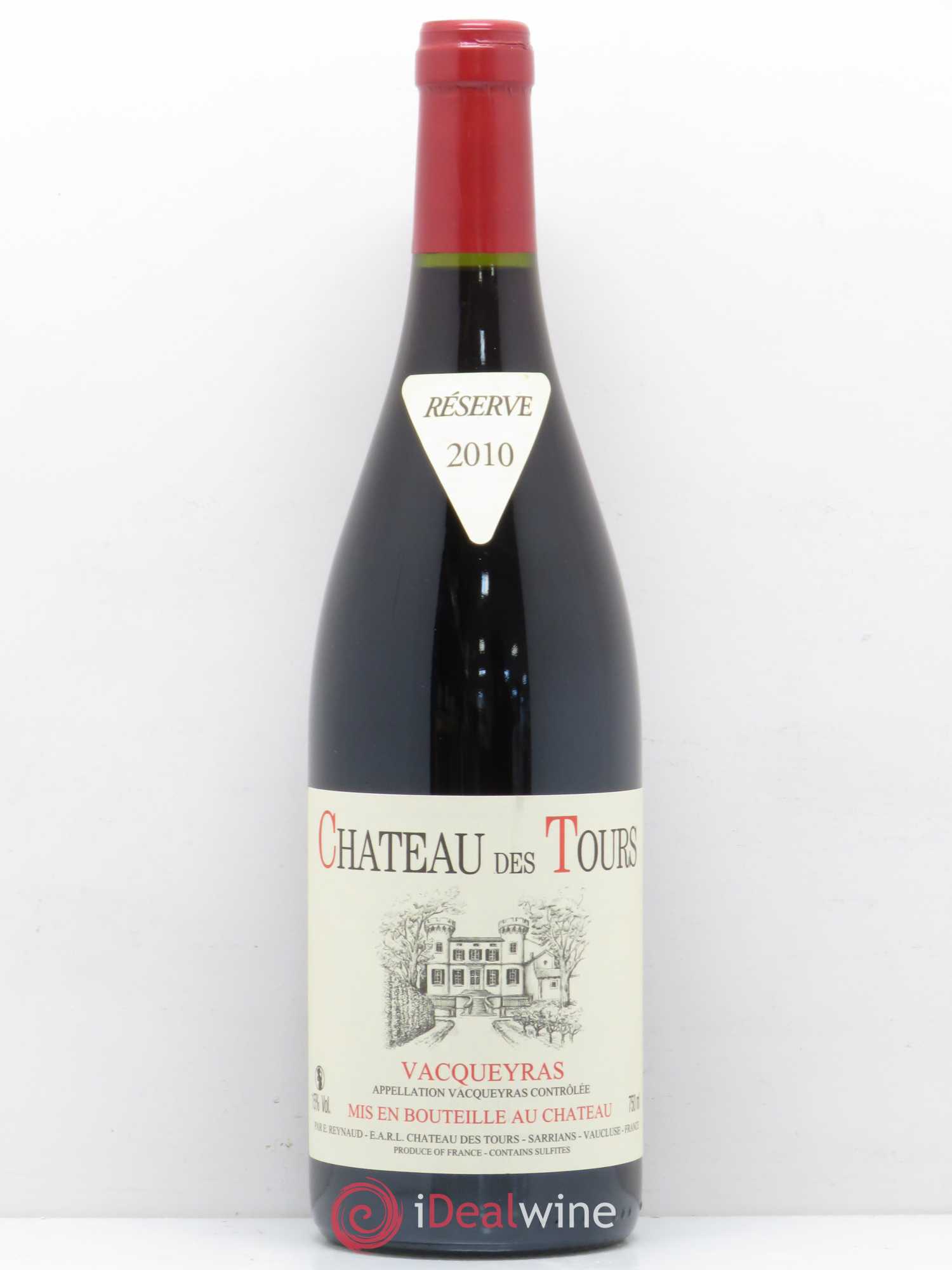Vacqueyras Château des Tours Emmanuel Reynaud 2010 - Lot de 1 bouteille - 0