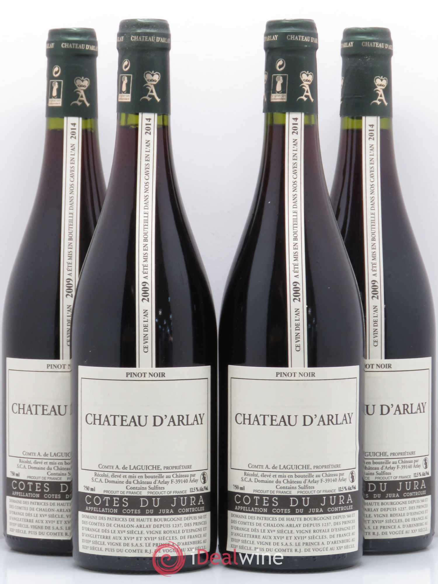 Côtes du Jura Château d'Arlay 2009 - Lot de 4 bouteilles - 0