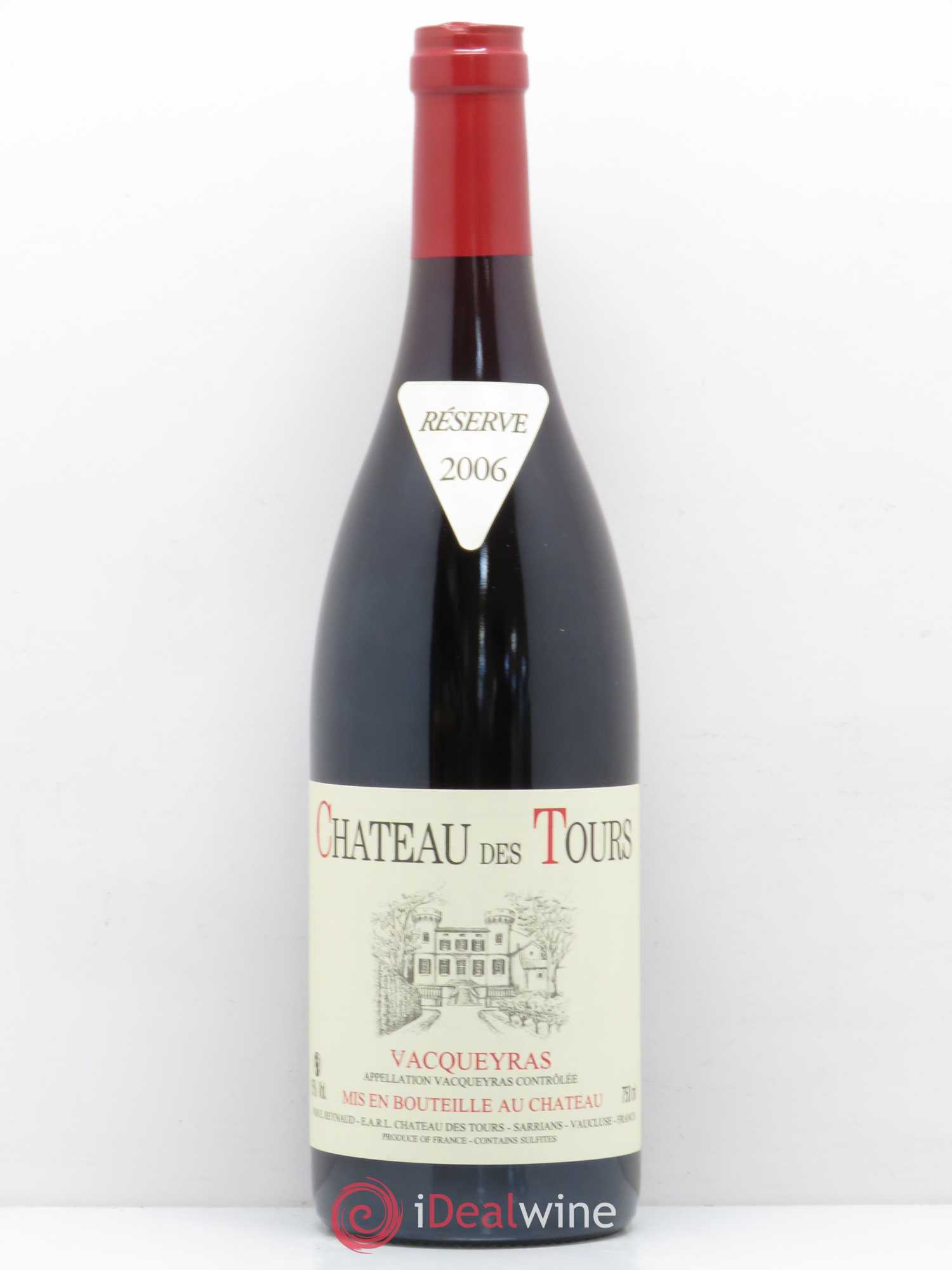 Vacqueyras Château des Tours Emmanuel Reynaud 2006 - Lot de 1 bouteille - 0