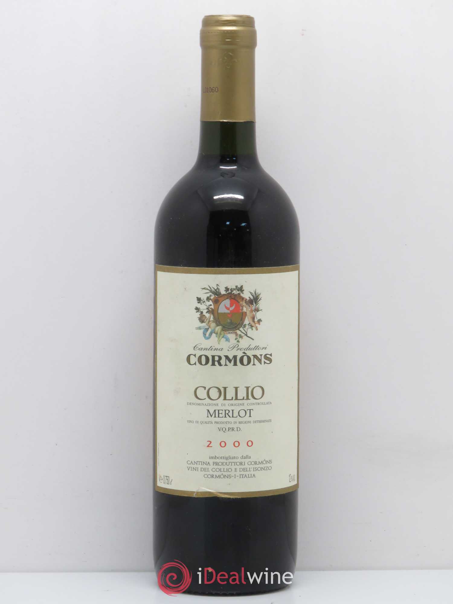 Italie Friuli Venezia Collio DOC Cormons Merlot (no reserve) 2000 - Lot of 1 bottle - 0