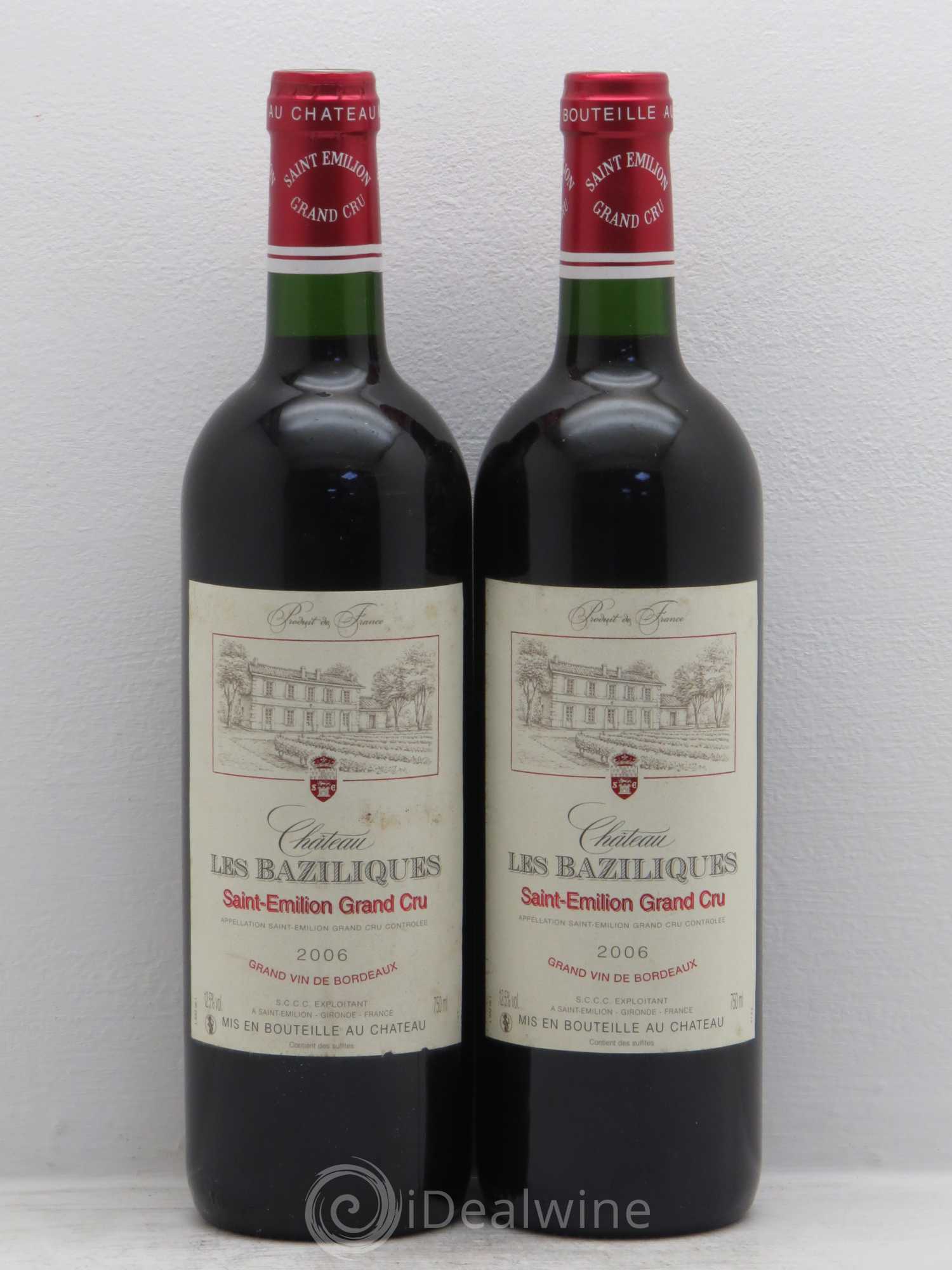 Saint-Émilion Chateau les Baziliques (sans prix de réserve) 2006 - Posten von 2 Flaschen - 0