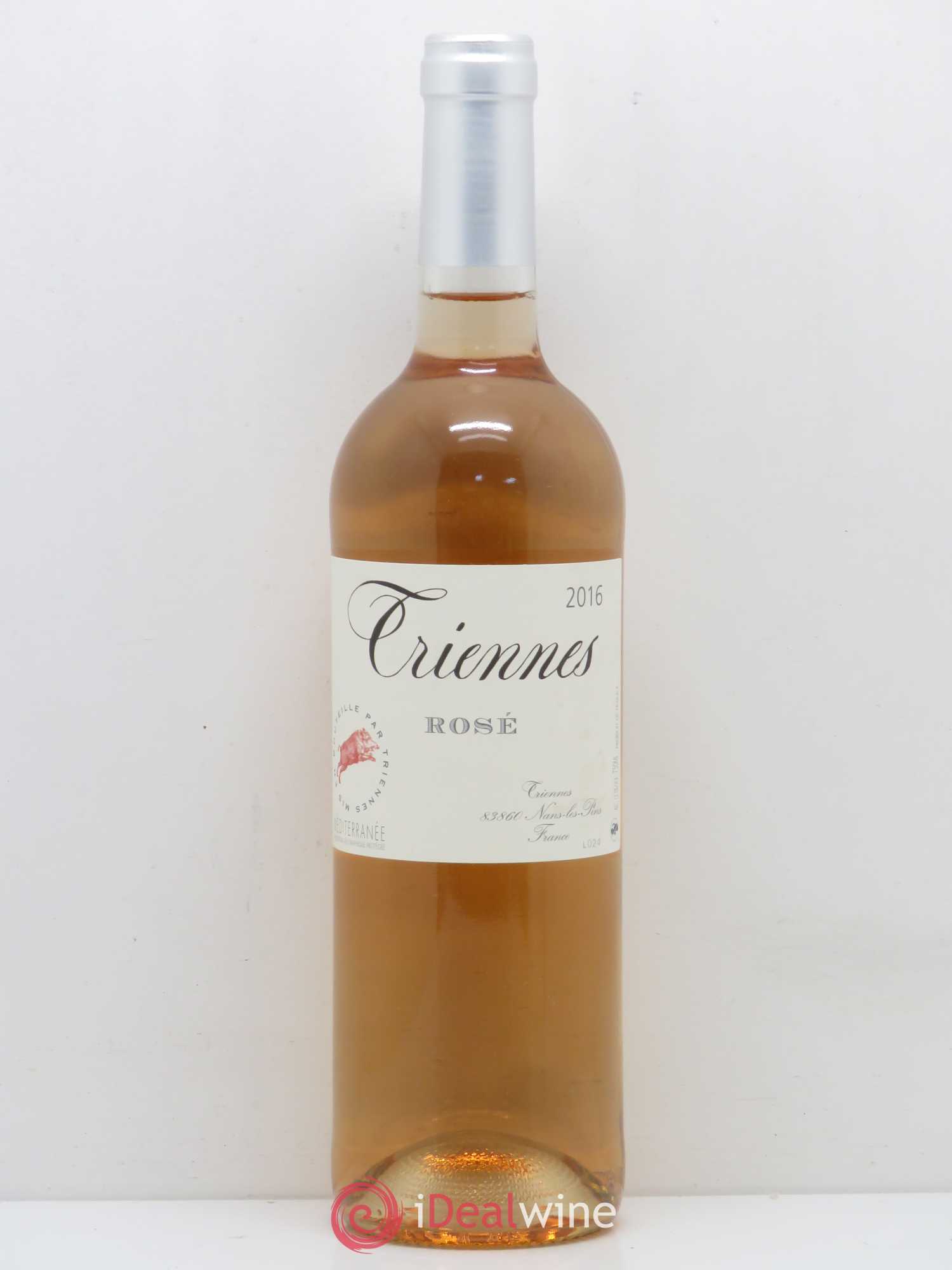 Méditerranée Rosé Triennes (Domaine) (senza prezzo di riserva) 2016 - Lotto di 1 bottiglia - 0