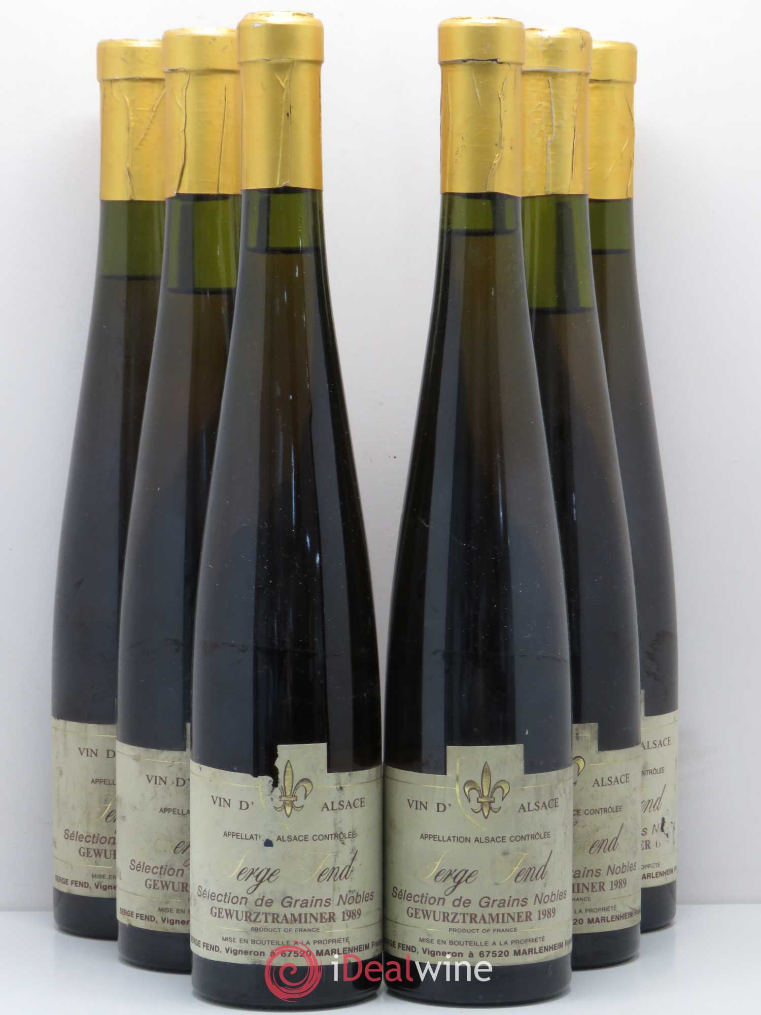 Gewurztraminer Sélection de Grains Nobles 1989 - Lotto di 6 bottiglie - 0