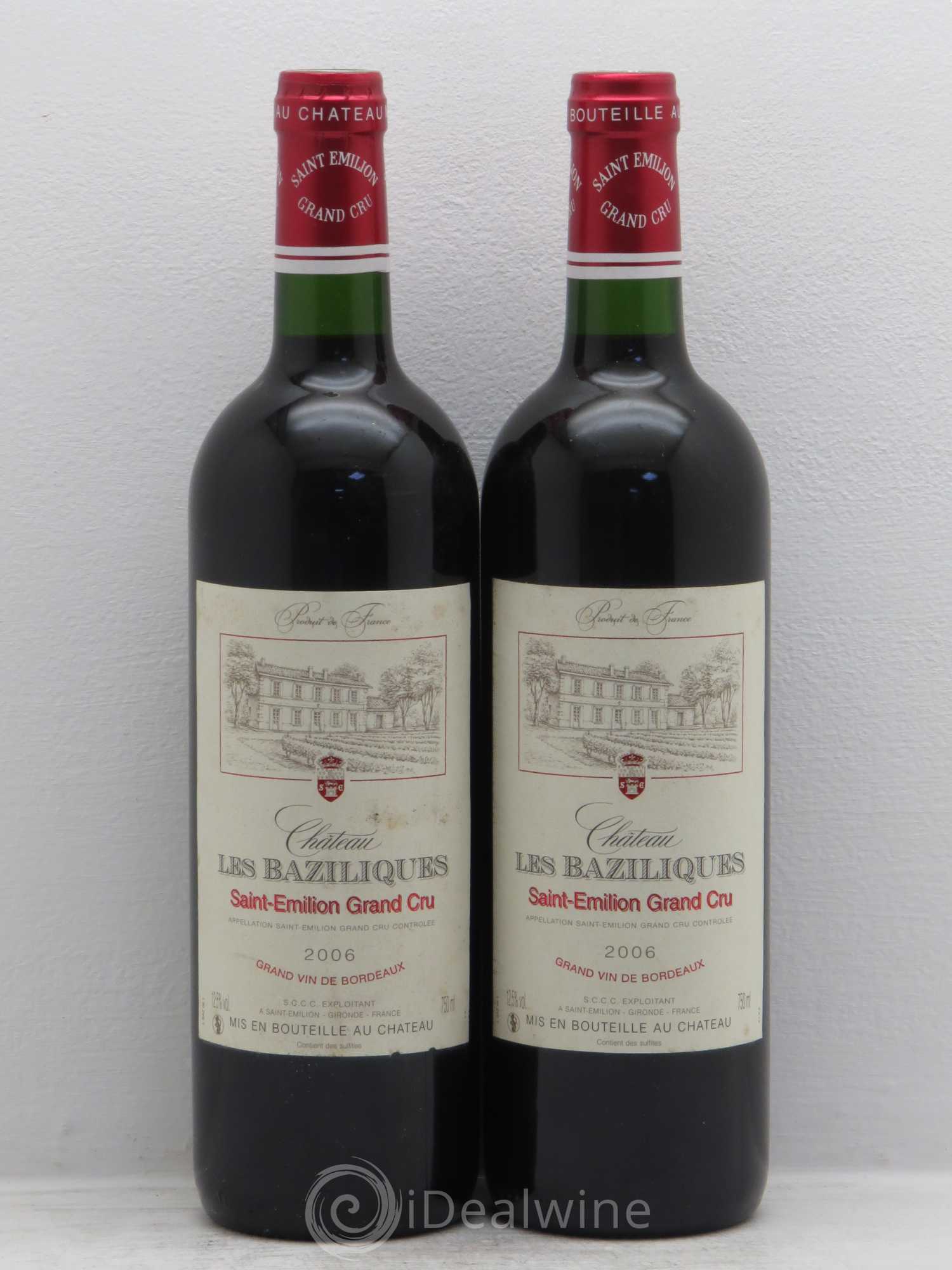 Saint-Émilion Chateau les Baziliques (sans prix de réserve) 2006 - Posten von 2 Flaschen - 0