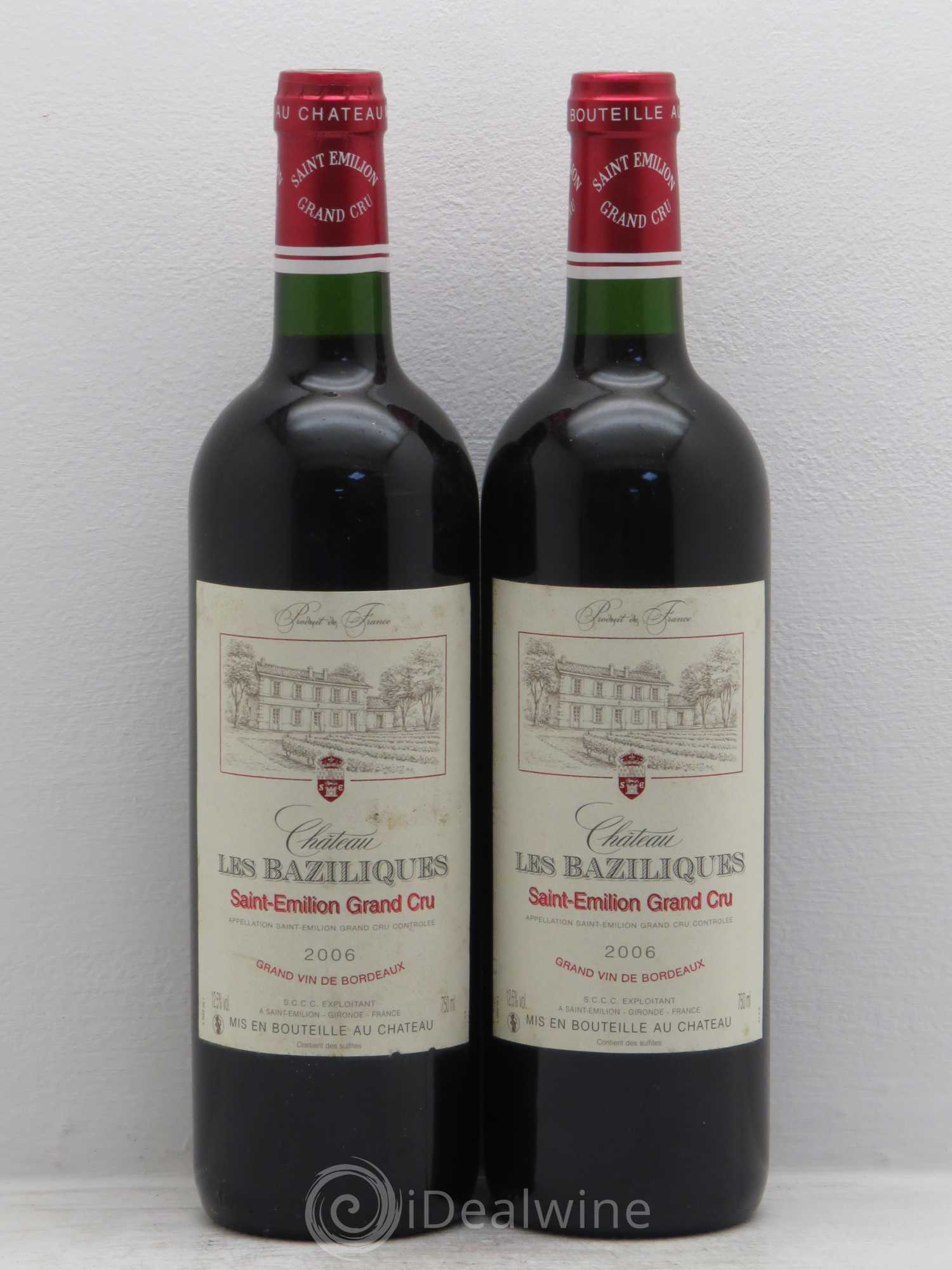 Saint-Émilion Chateau les Baziliques (sans prix de réserve) 2006 - Posten von 2 Flaschen - 0