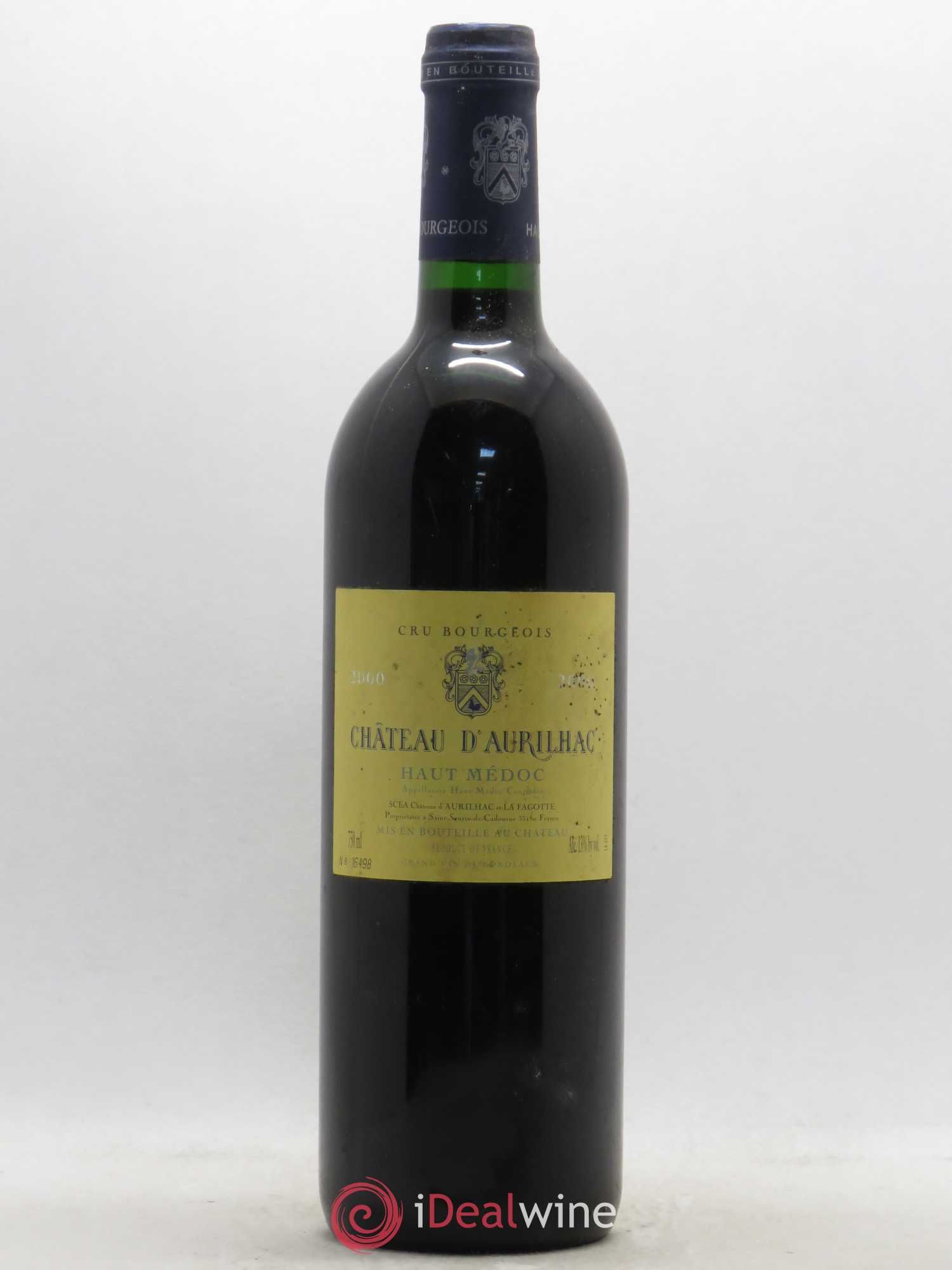 Château d' Aurilhac 2000 - Lot de 1 bouteille - 0