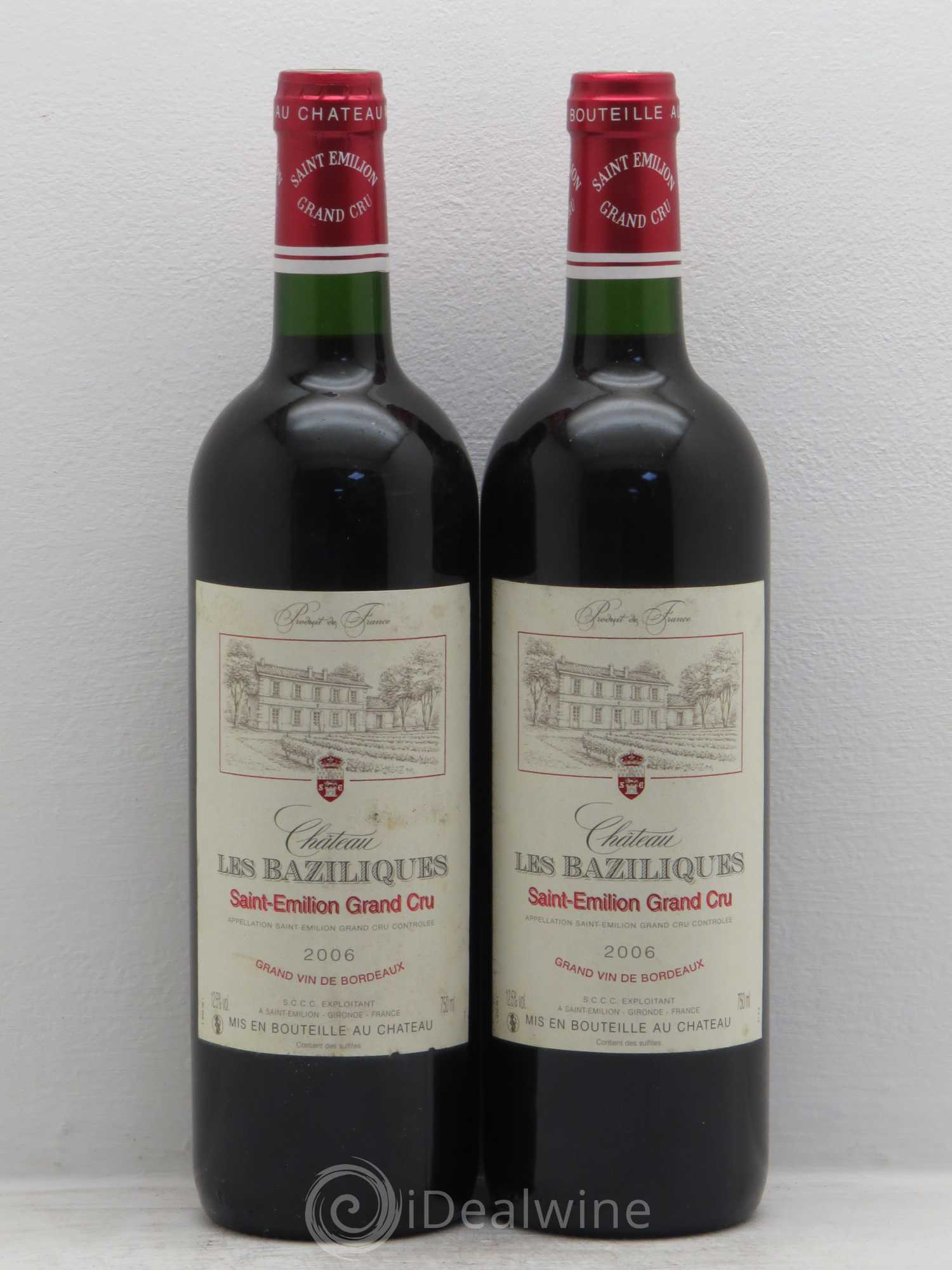 Saint-Émilion Chateau les Baziliques (sans prix de réserve) 2006 - Posten von 2 Flaschen - 0