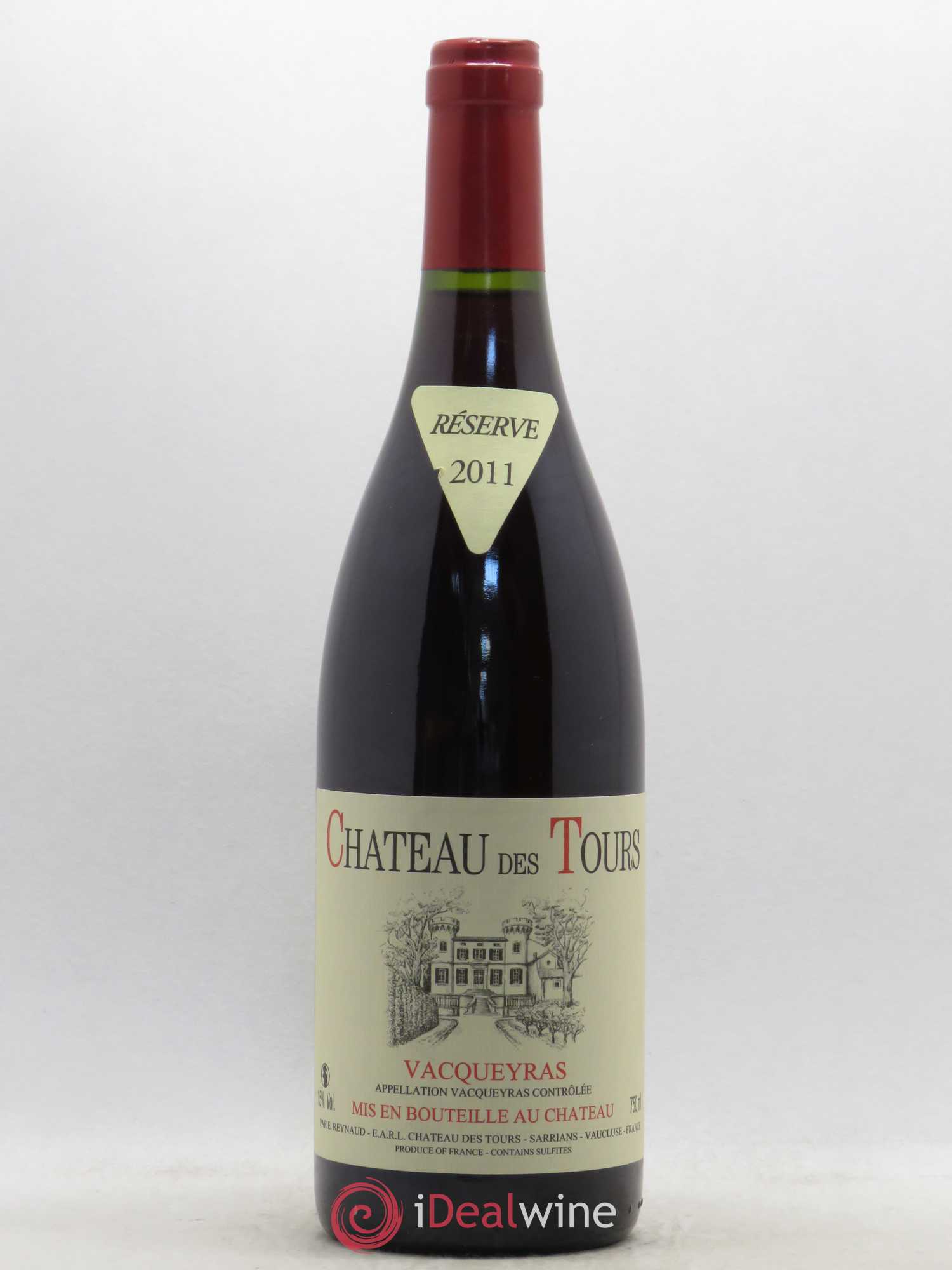 Vacqueyras Château des Tours Emmanuel Reynaud 2011 - Lot de 1 bouteille - 0