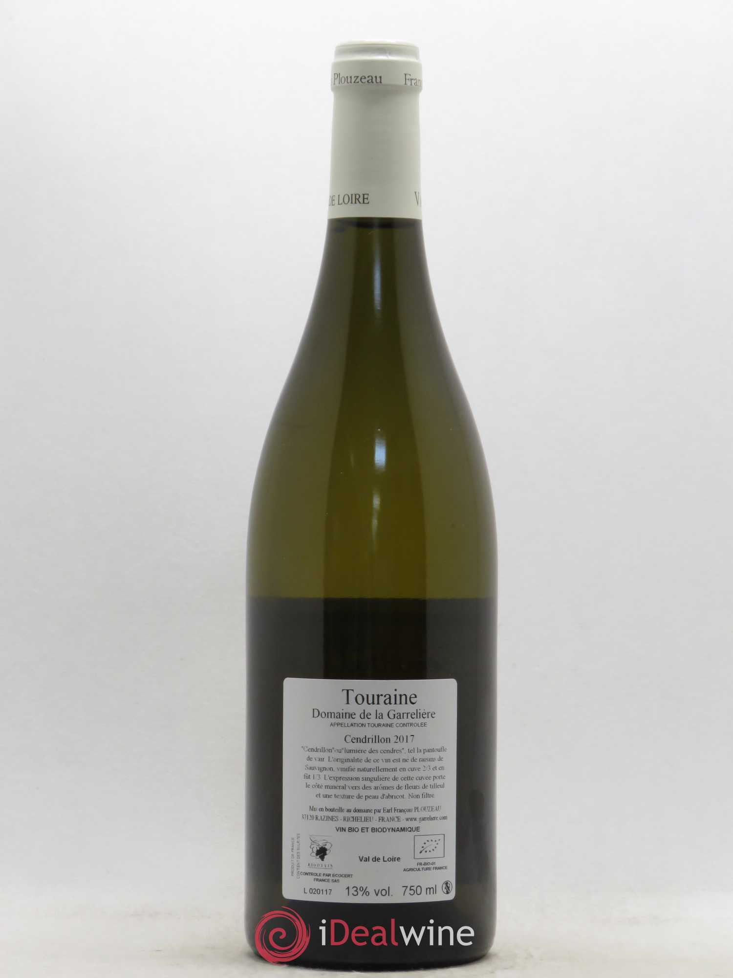 Touraine Cendrillon Domaine Garrelière (sans prix de réserve) 2017 - Lot de 1 bouteille - 1