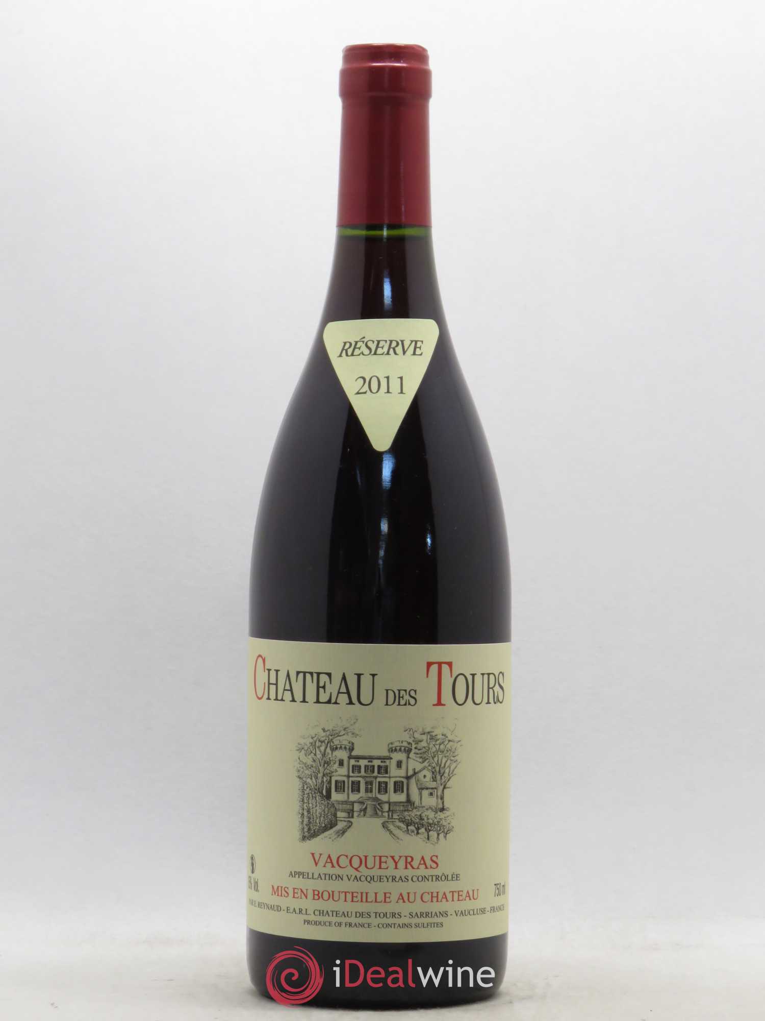 Vacqueyras Château des Tours Emmanuel Reynaud 2011 - Lot de 1 bouteille - 0