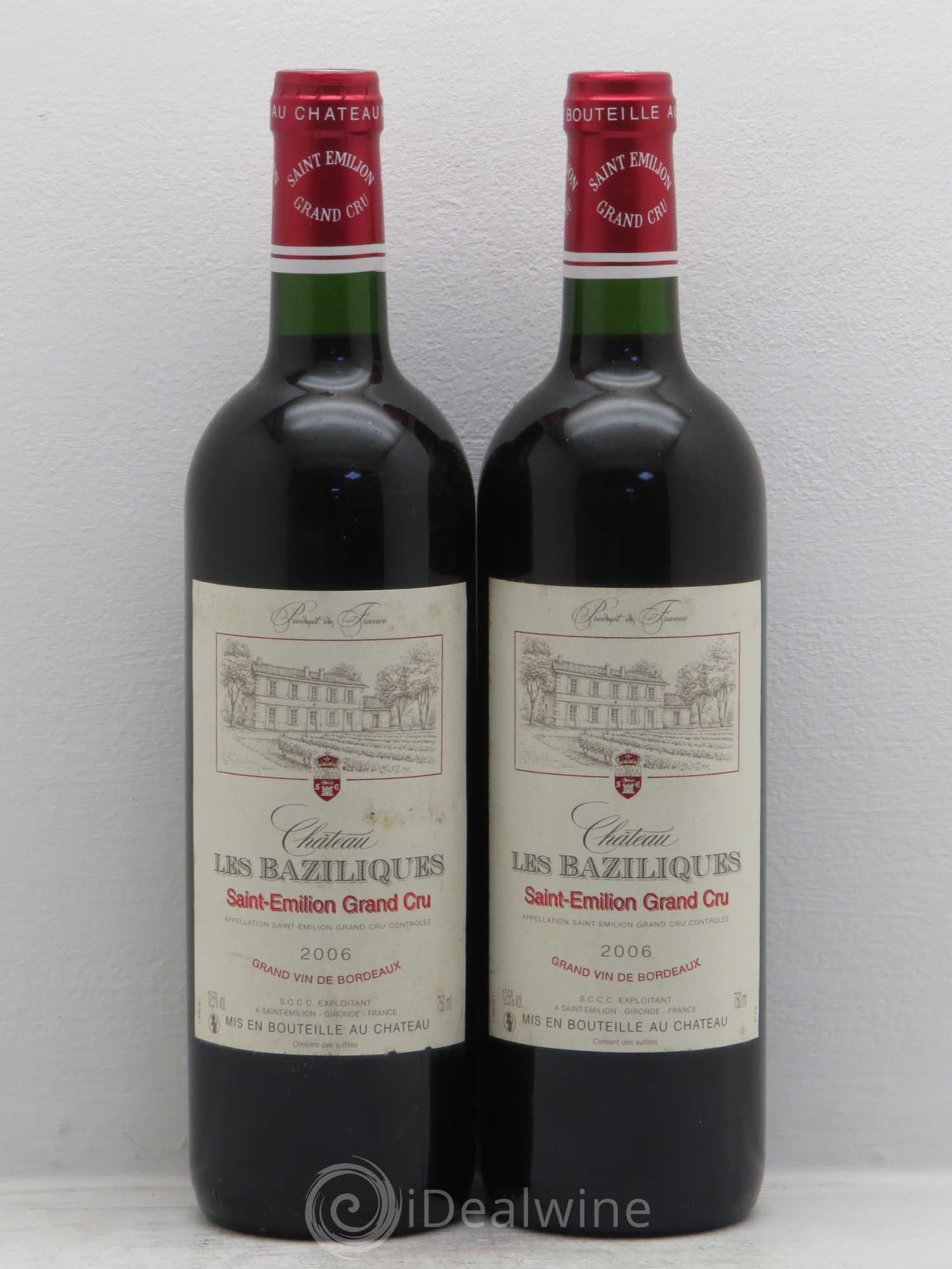 Saint-Émilion Chateau les Baziliques (sans prix de réserve) 2006 - Posten von 2 Flaschen - 0