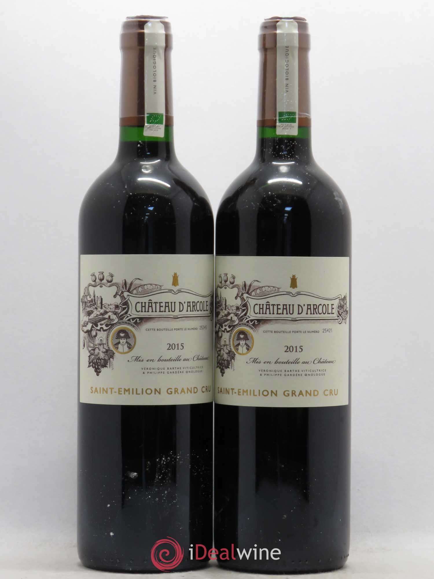 Saint-Émilion Grand Cru Château D'Arcole 2015 - Posten von 2 Flaschen - 0