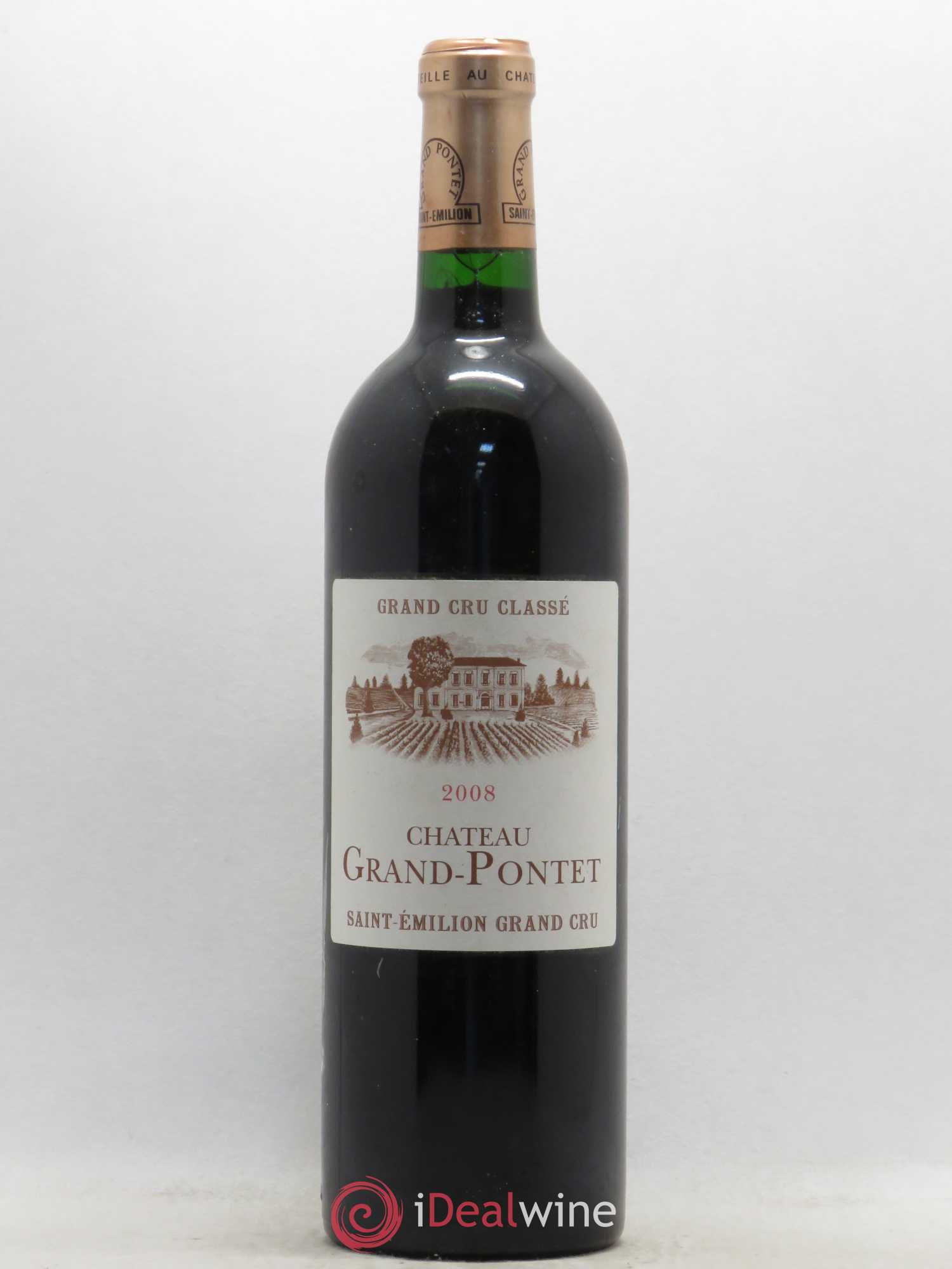 Château Grand Pontet Grand Cru Classé 2008 - Lot de 1 bouteille - 0