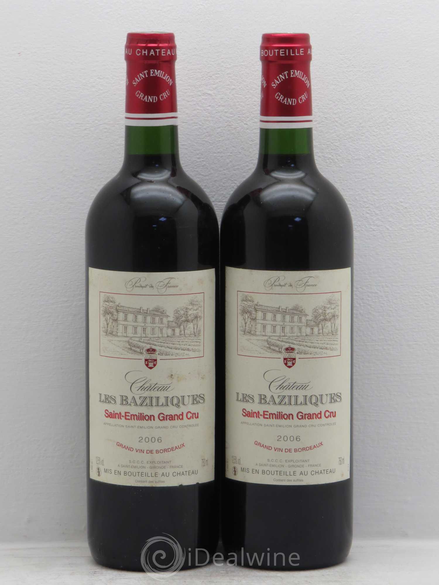 Saint-Émilion Chateau les Baziliques (sans prix de réserve) 2006 - Posten von 2 Flaschen - 0