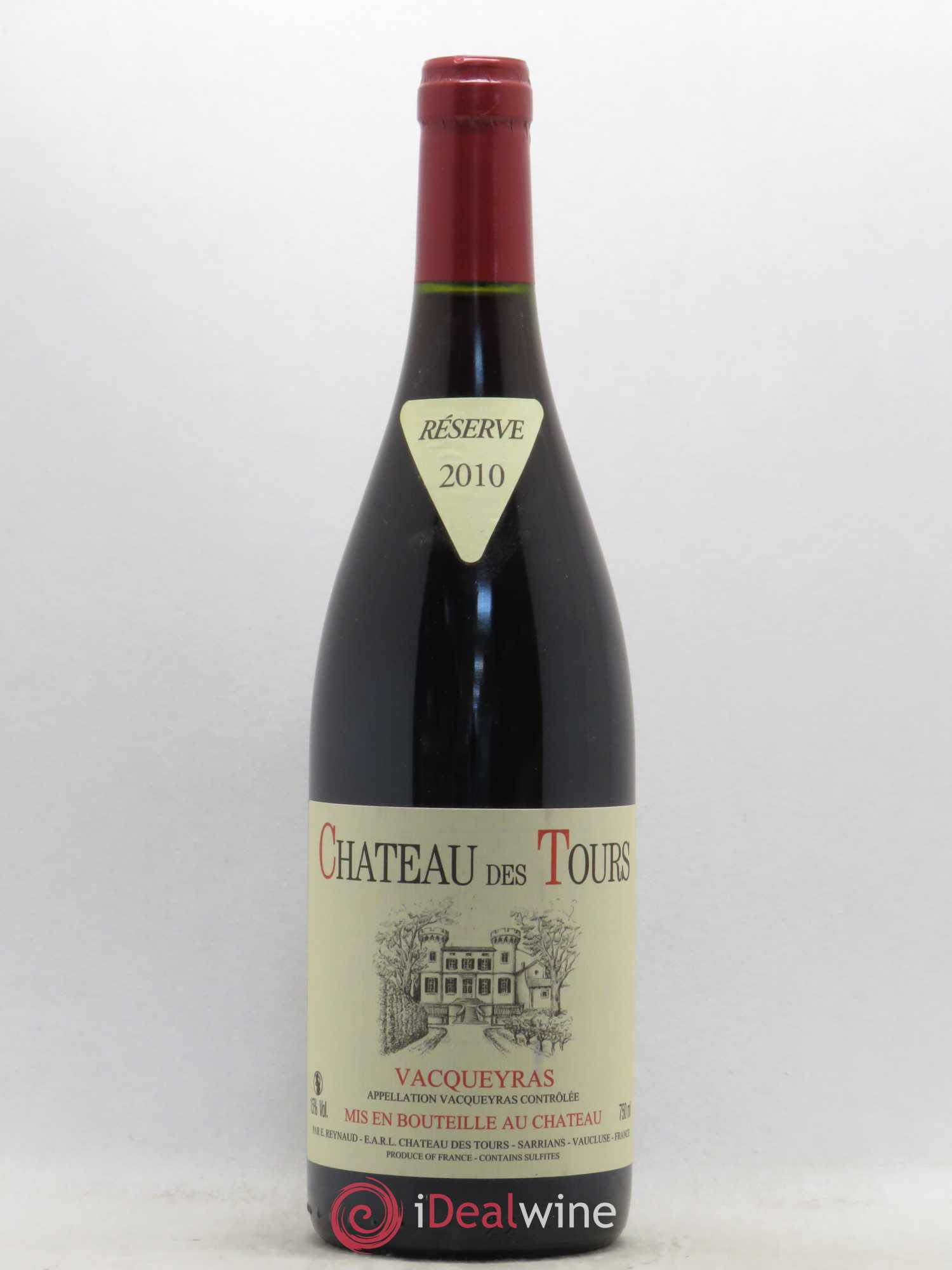 Vacqueyras Château des Tours Emmanuel Reynaud 2010 - Lot de 1 bouteille - 0