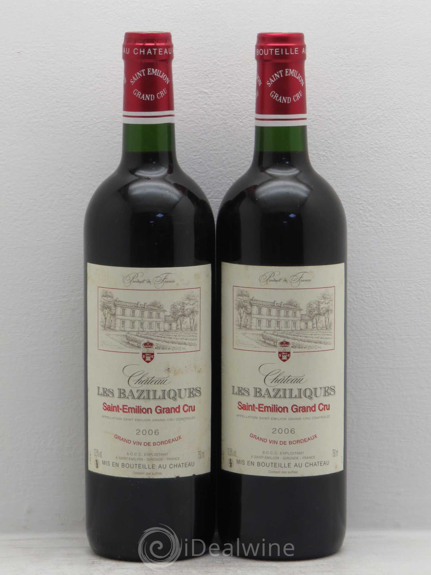 Saint-Émilion Chateau les Baziliques (sans prix de réserve) 2006 - Posten von 2 Flaschen - 0