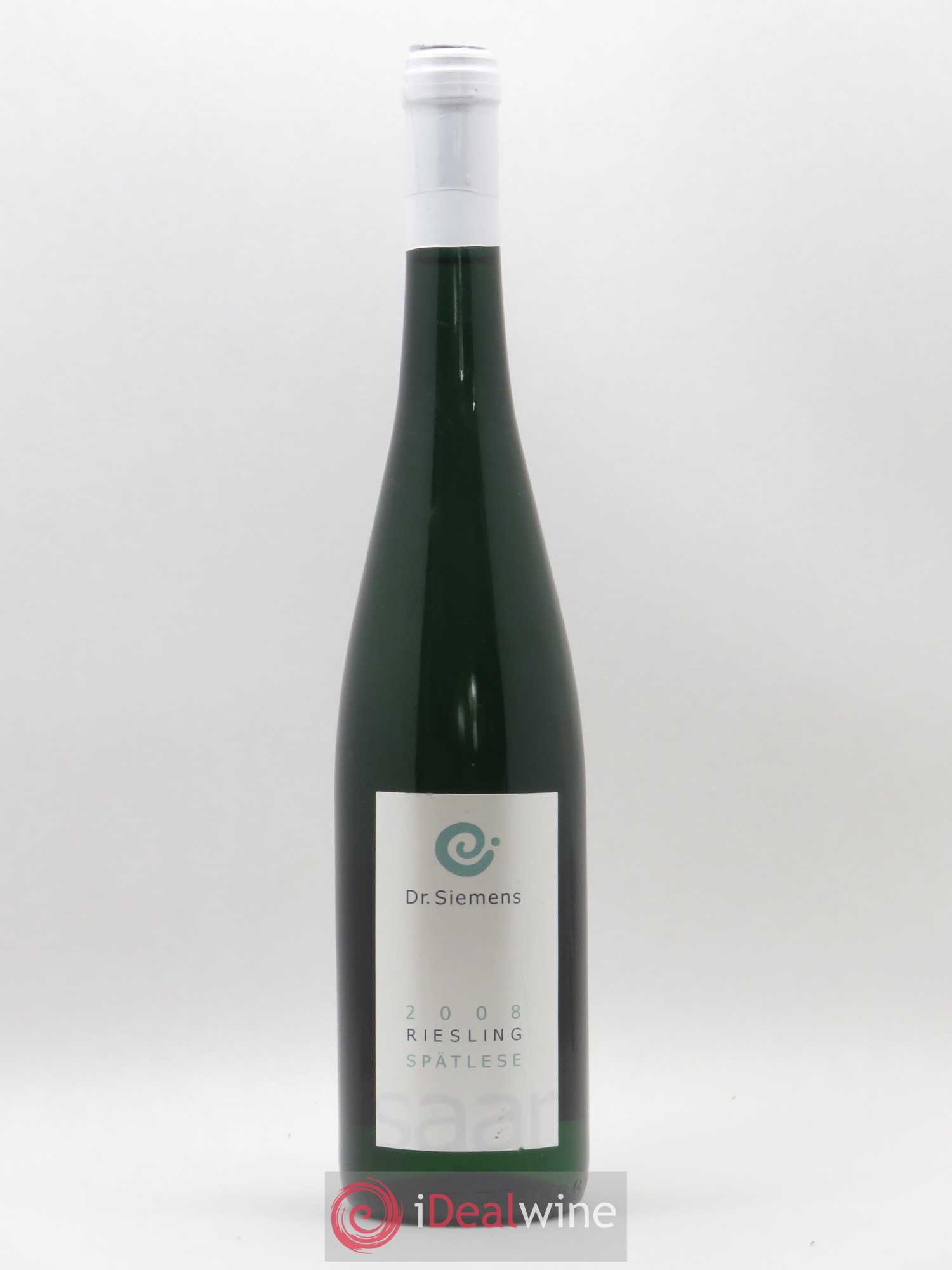 Allemagne Mosel-Saar Würtzberg Riesling Spatlese Feinherb Dr. Siemens 2008 - Posten von 1 Flasche - 0