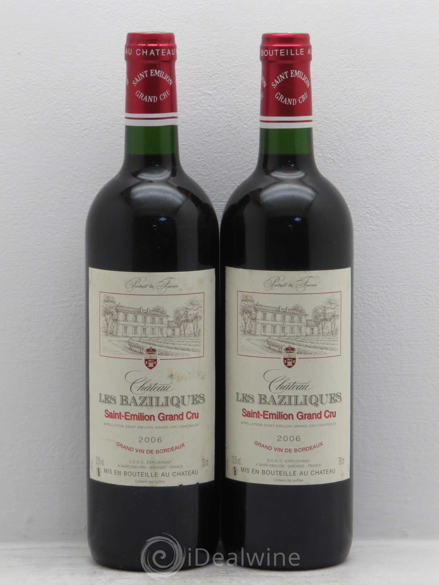 Saint-Émilion Chateau les Baziliques (sans prix de réserve) 2006 - Posten von 2 Flaschen - 0