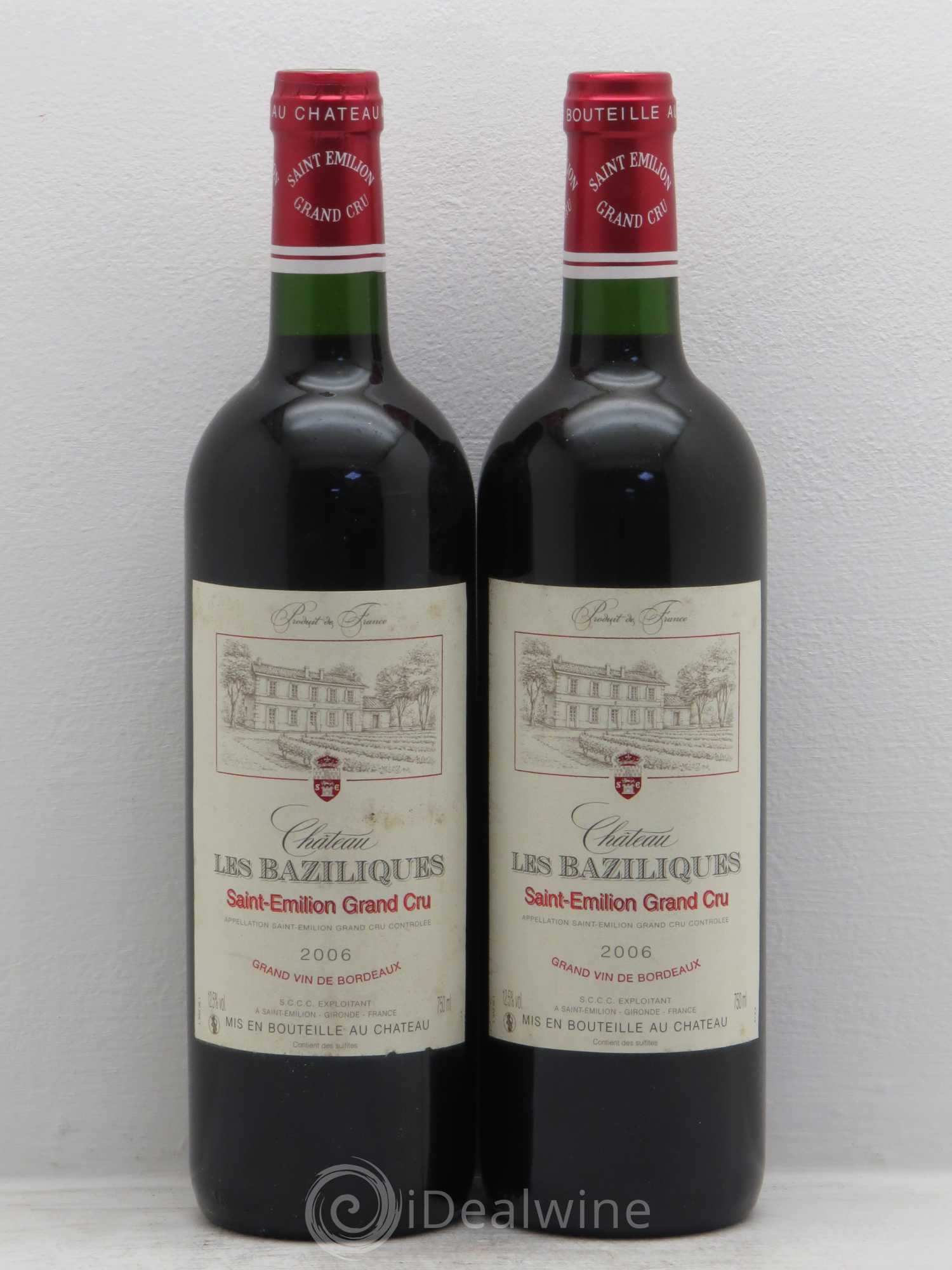 Saint-Émilion Chateau les Baziliques (sans prix de réserve) 2006 - Posten von 2 Flaschen - 0