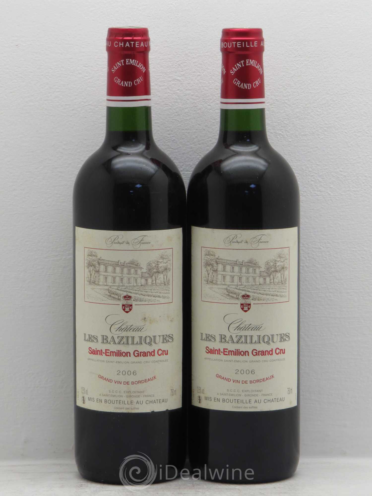 Saint-Émilion Chateau les Baziliques (sans prix de réserve) 2006 - Posten von 2 Flaschen - 0