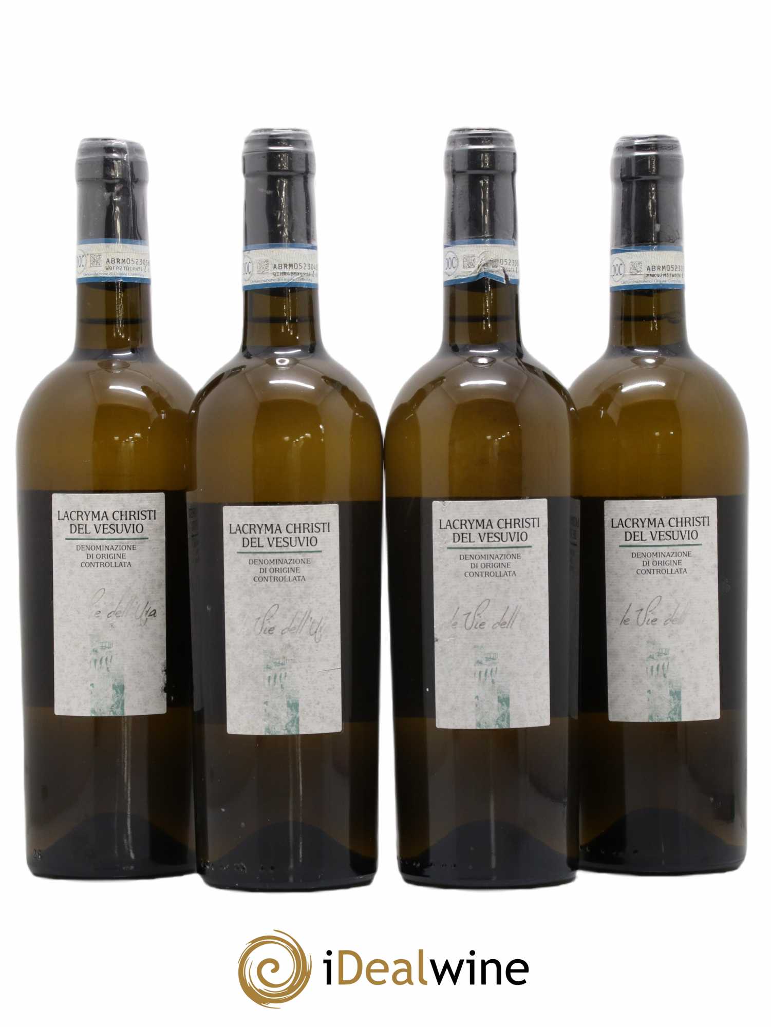 Italie Lacryma Christi Del Vesuvio le Vie dell'uva (sans prix de réserve) 2018 - Lot de 4 bouteilles - 0