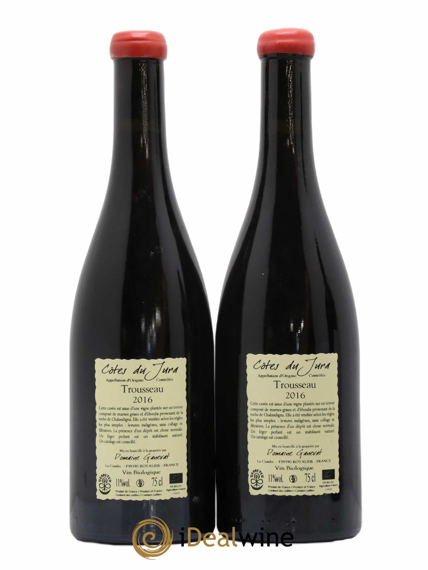 Côtes du Jura Plein Sud Jean-François Ganevat (Domaine) 2016 - Lot de 2 bouteilles - 1