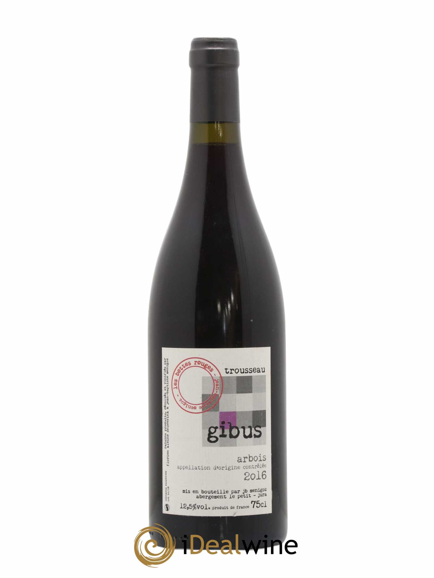Arbois Les Bottes Rouges Trousseau Gibus 2016 - Lotto di 1 bottiglia - 0