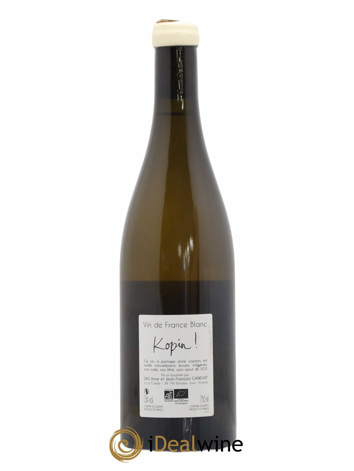 Vin de France Kopin Anne et Jean François Ganevat 2015 - Lot de 1 bouteille - 1