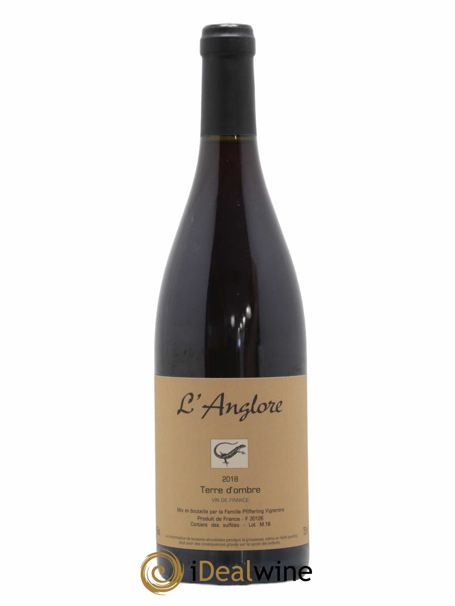 Vin de France Terre d'Ombre L'Anglore 2018 - Lot de 1 bouteille - 0