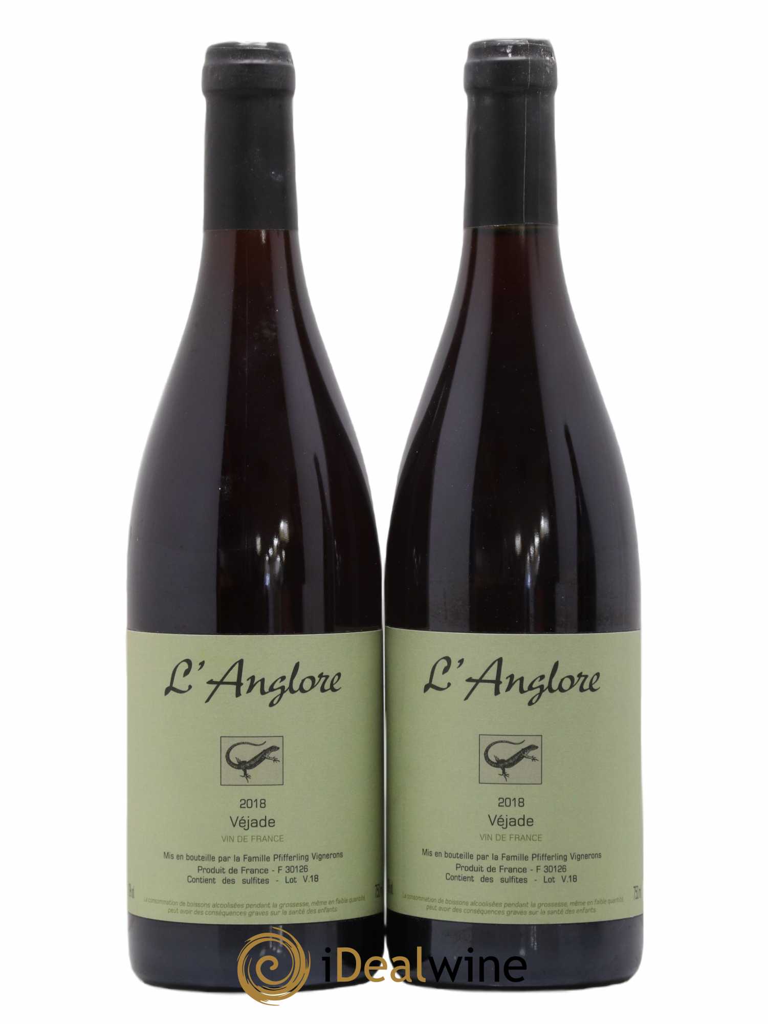 Vin de France Véjade L'Anglore 2018 - Lot de 2 bouteilles - 0