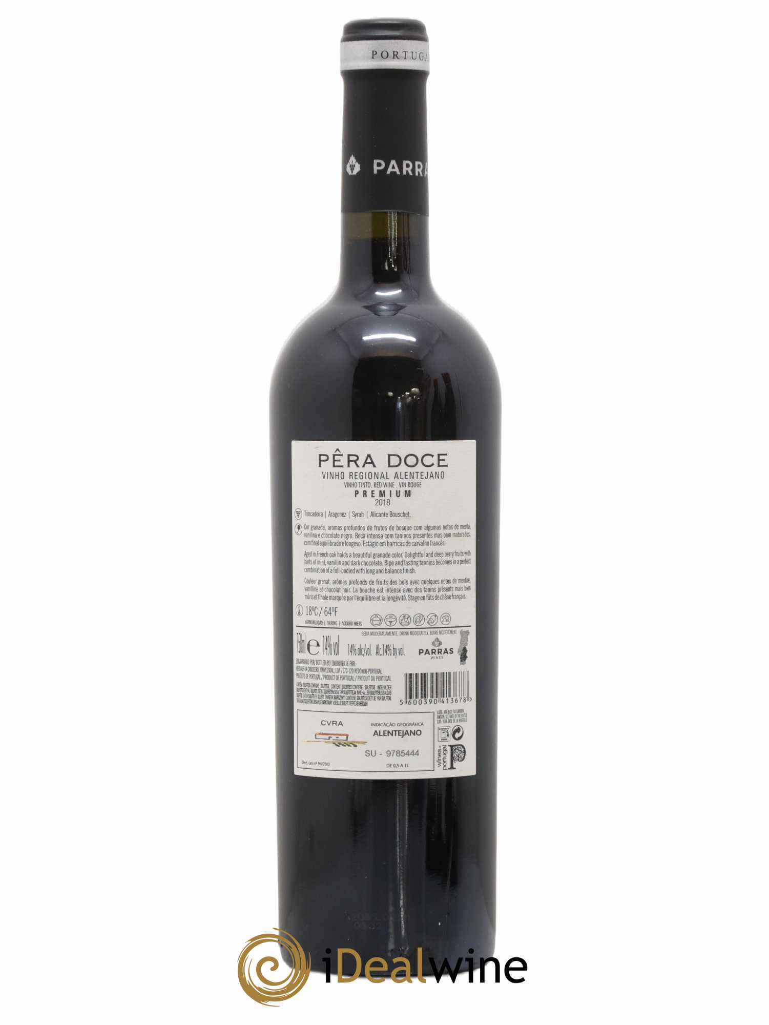 Portugal Alentejo Pera Doce Premium (sans prix de réserve) 2018 - Lot de 1 bouteille - 1
