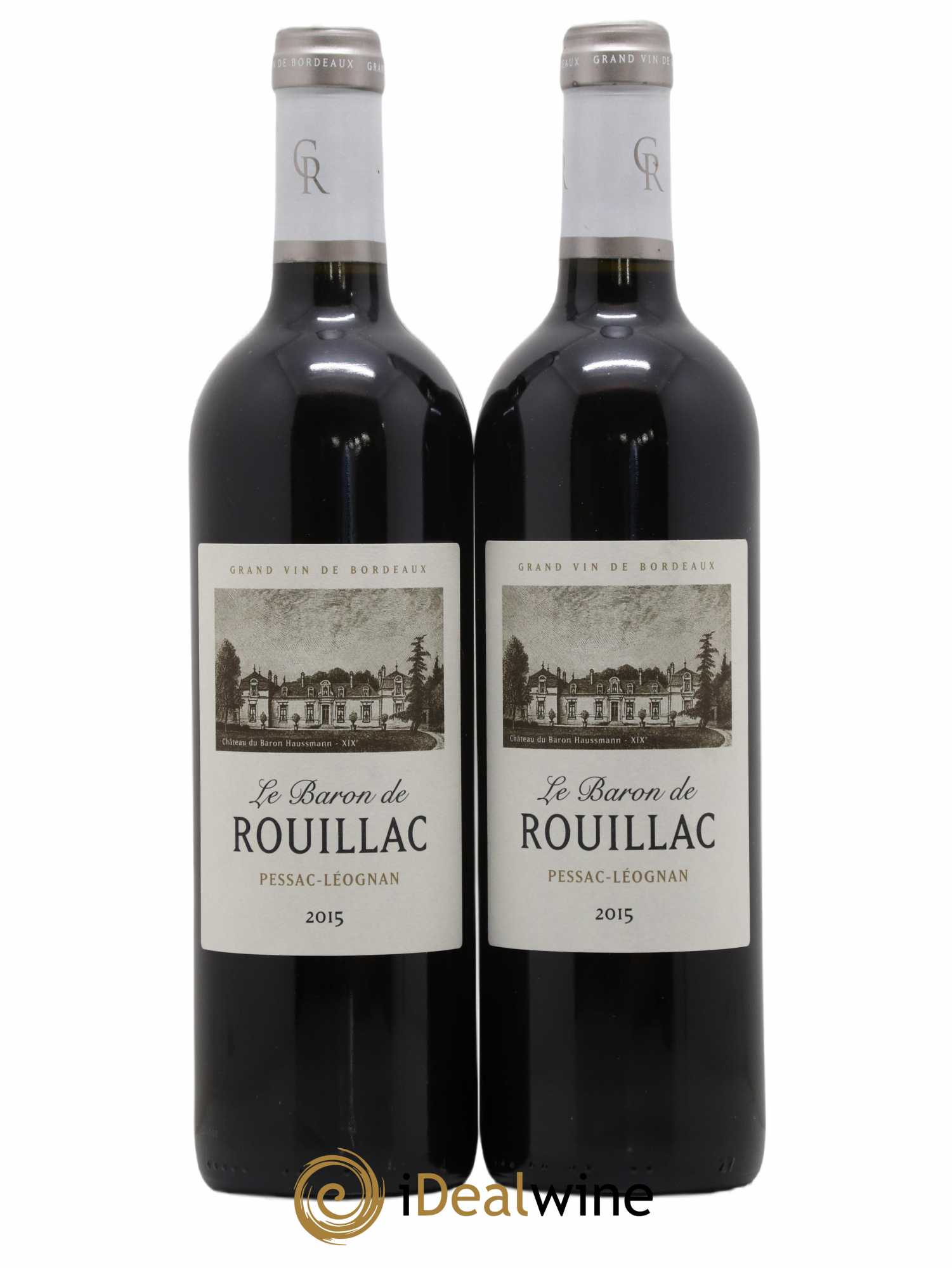 Pessac-Léognan Le Baron de Rouillac 2015 - Lot de 2 bouteilles - 0