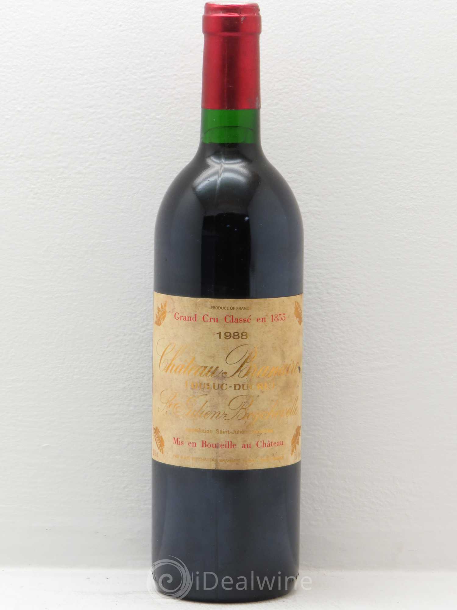 Château Branaire Ducru 4ème Grand Cru Classé 1988 - Lot de 1 bouteille - 0