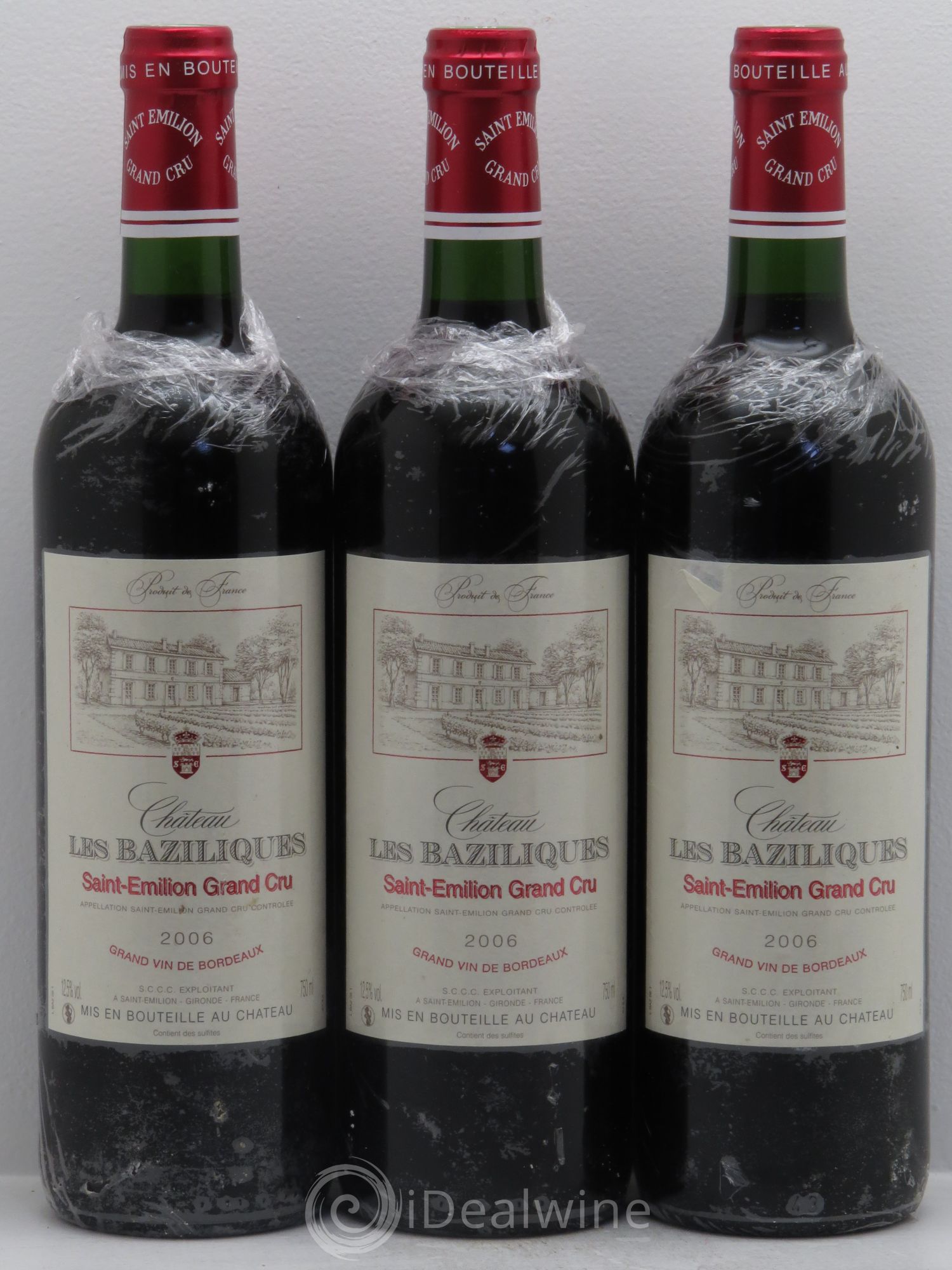 Saint-Émilion Château Les Baziliques -Grand cru (sans prix de réserve) 2006 - Posten von 3 Flaschen - 0
