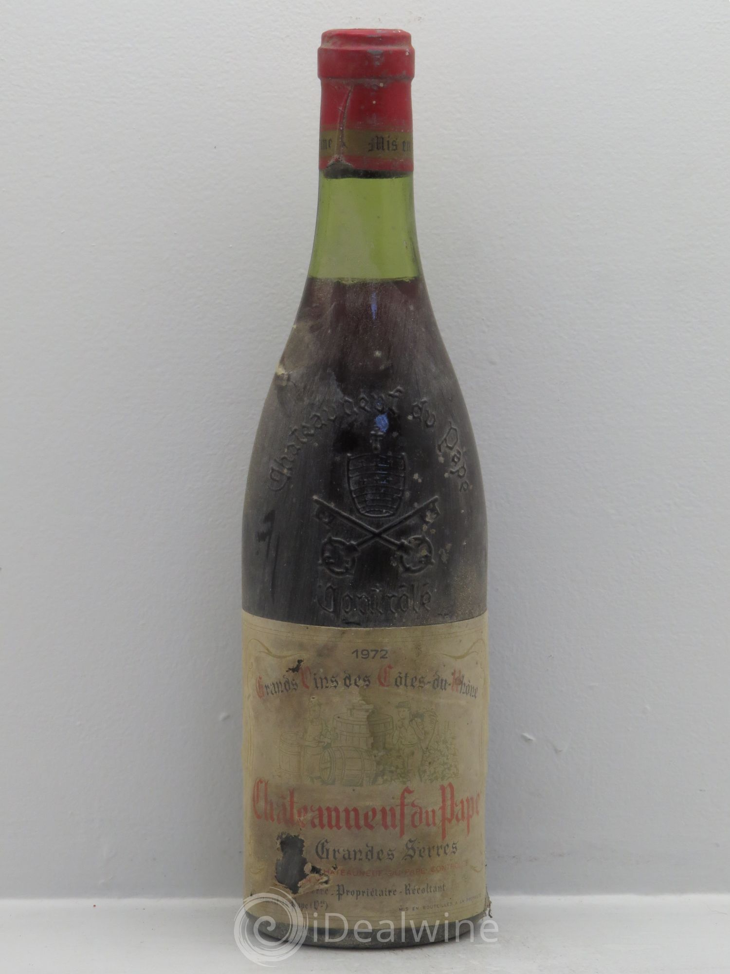 Châteauneuf-du-Pape Grandes Serres 1972 - Posten von 1 Flasche - 0