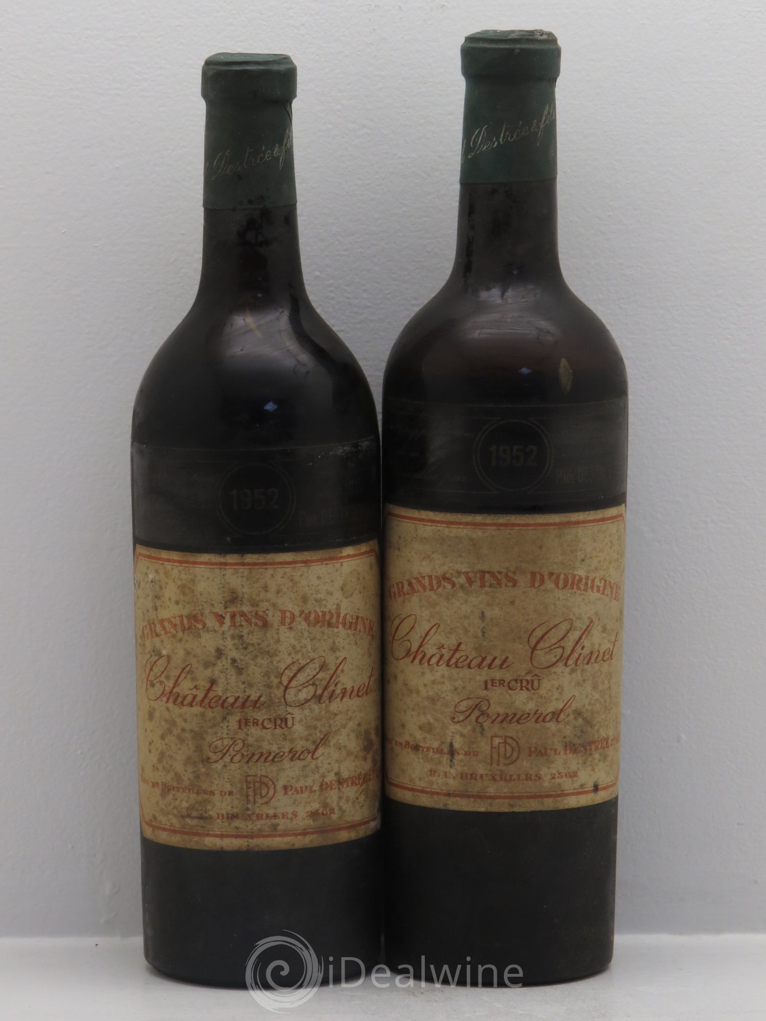 Château Clinet 1952 - Lot de 2 bouteilles - 0