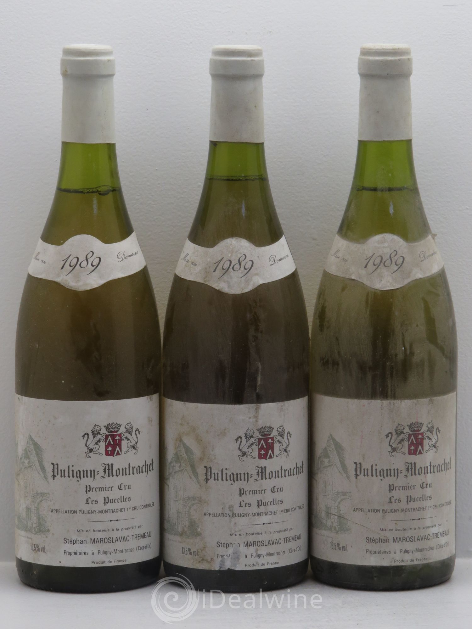 Puligny-Montrachet 1er Cru 1989 - Lot de 3 bouteilles - 0