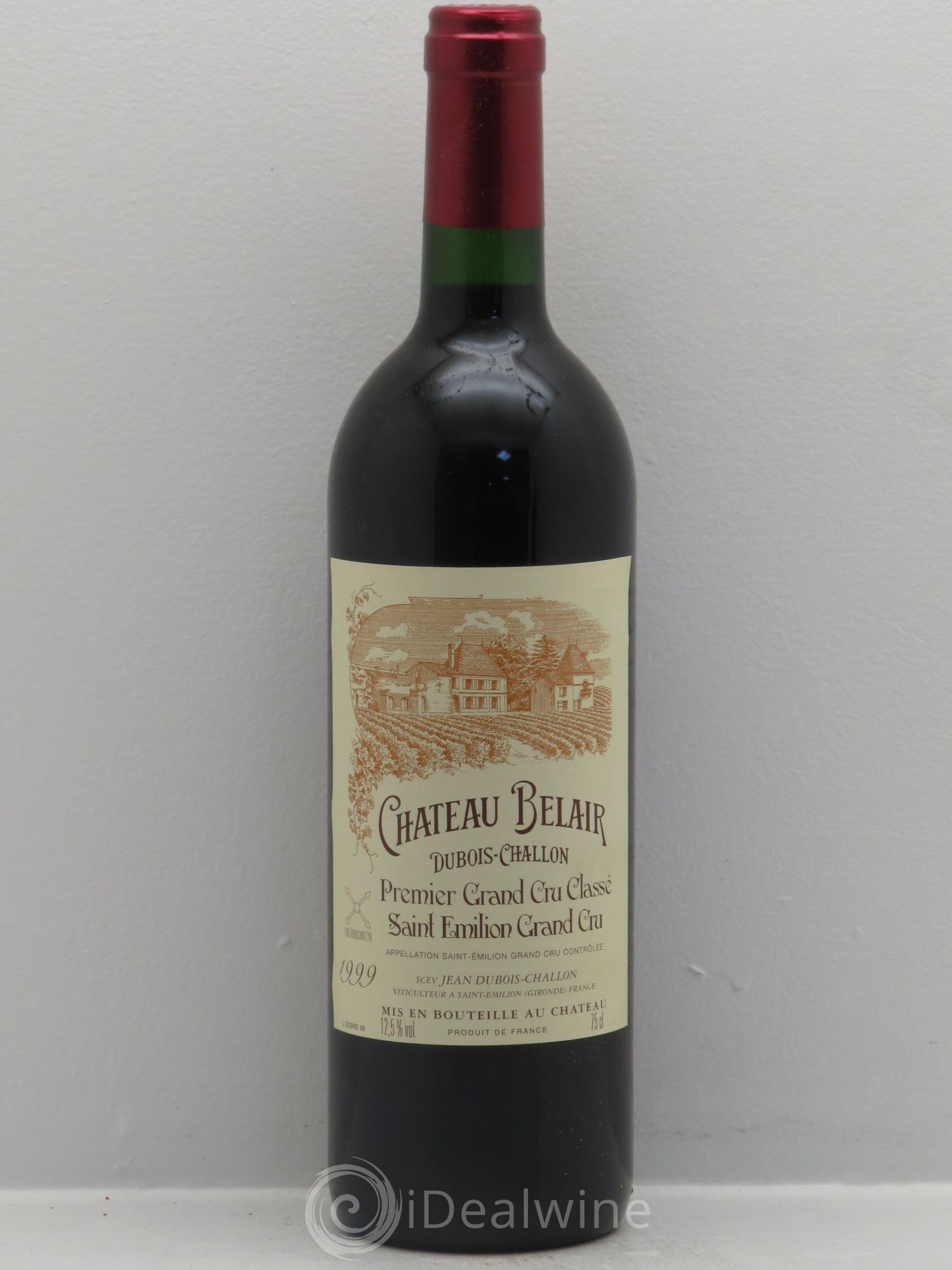 Saint-Émilion Château Belair -Dubois-Challon -1er GCC 1999 - Posten von 6 Flaschen - 0