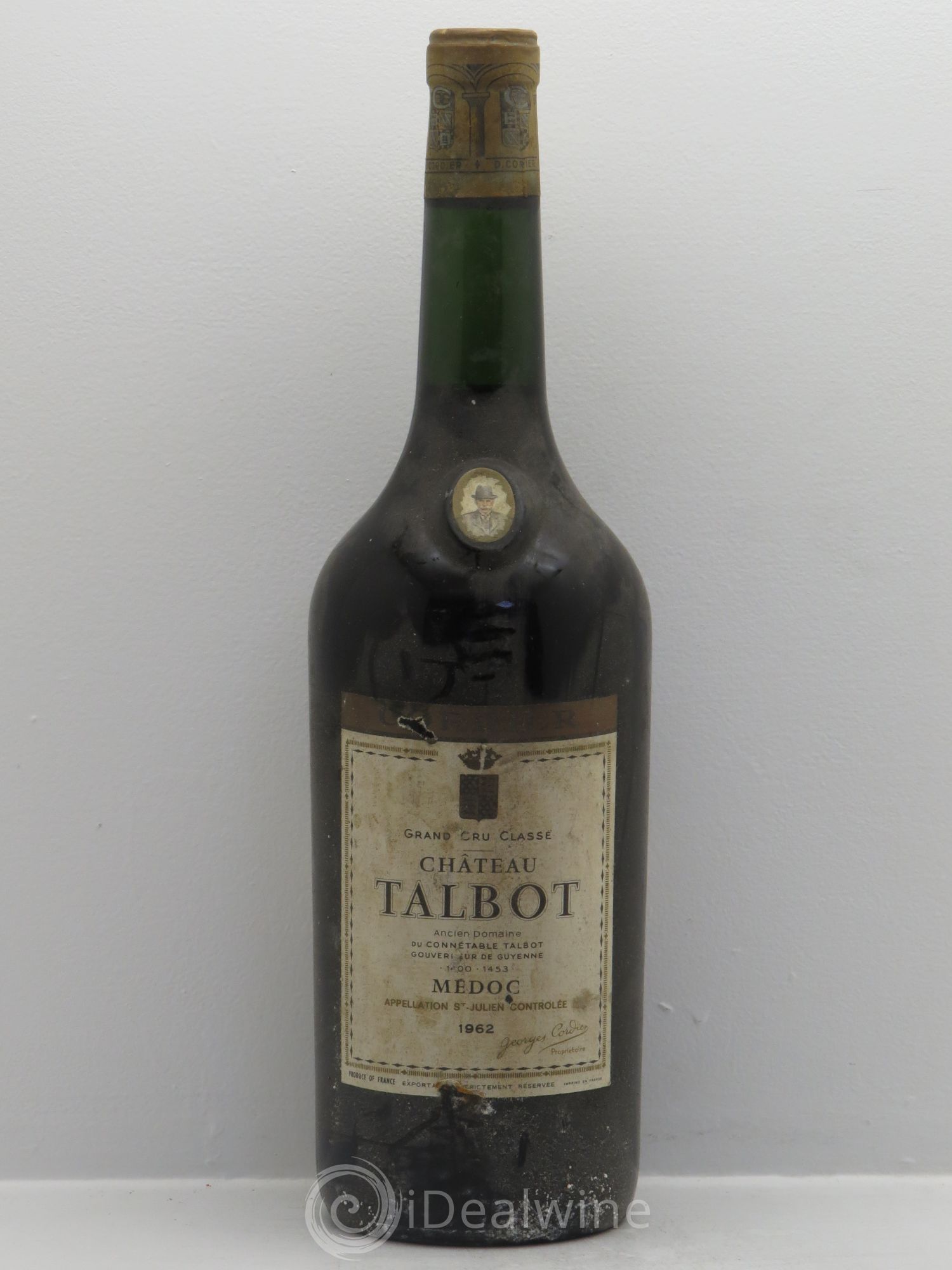 Château Talbot 4ème Grand Cru Classé 1962 - Lot de 1 magnum - 0