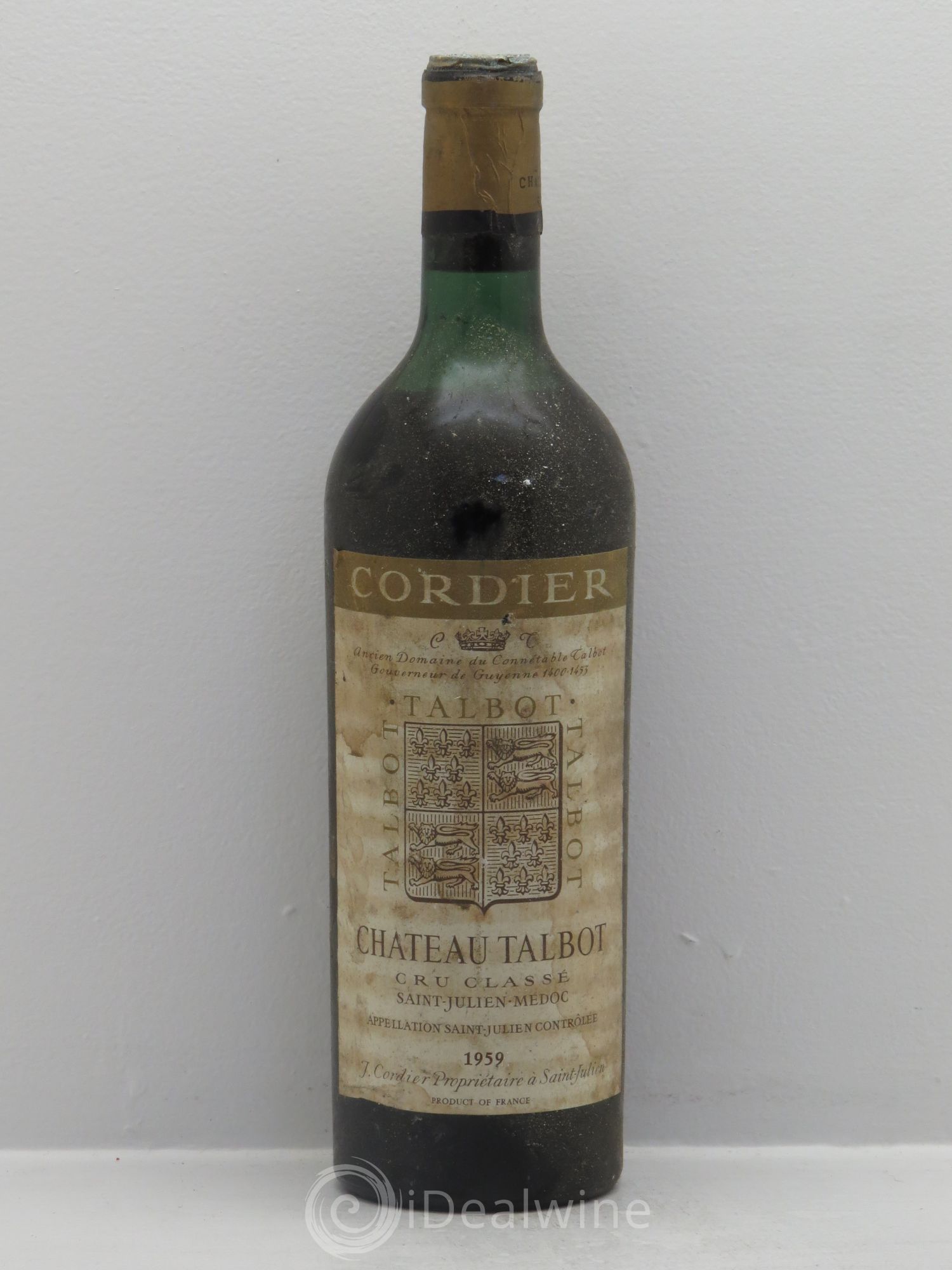 Château Talbot 4ème Grand Cru Classé (sans prix de réserve) 1959 - Lot de 1 bouteille - 0