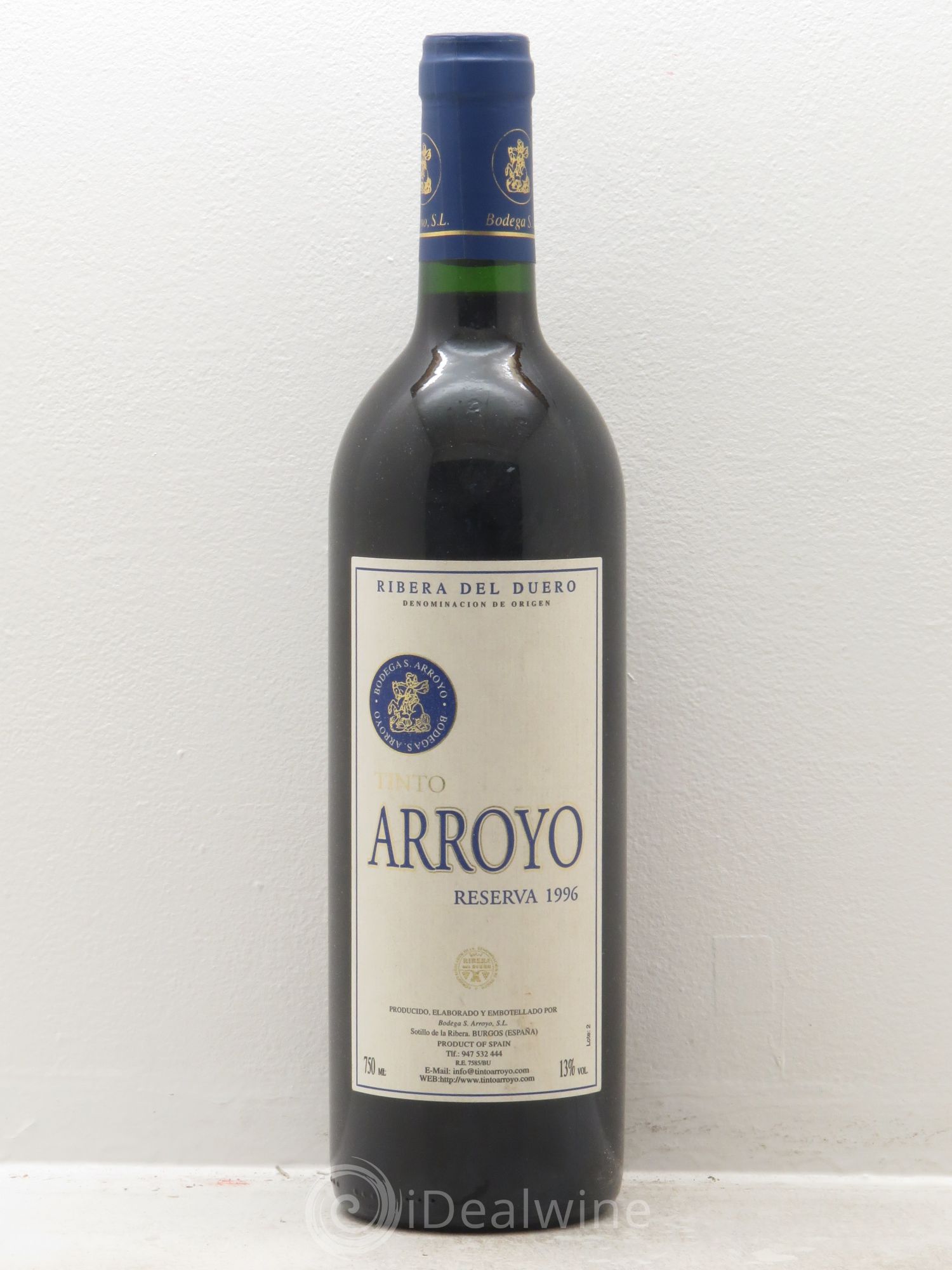 Ribera Del Duero DO Riserva Bodegas Arroyo Tinto 1996 - Lot de 1 bouteille - 0