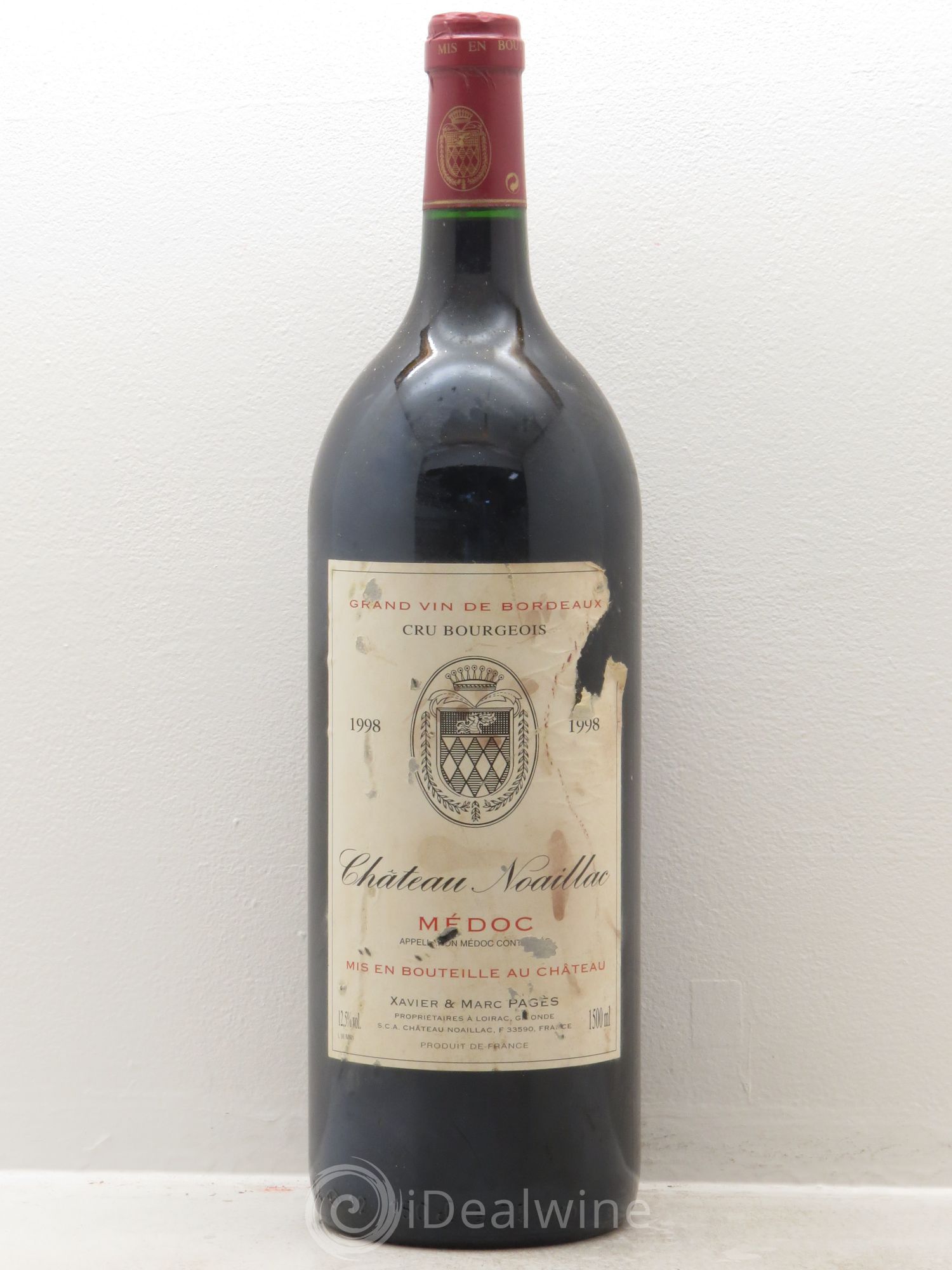 Château Noaillac Cru Bourgeois 1998 - Lot de 1 magnum - 0