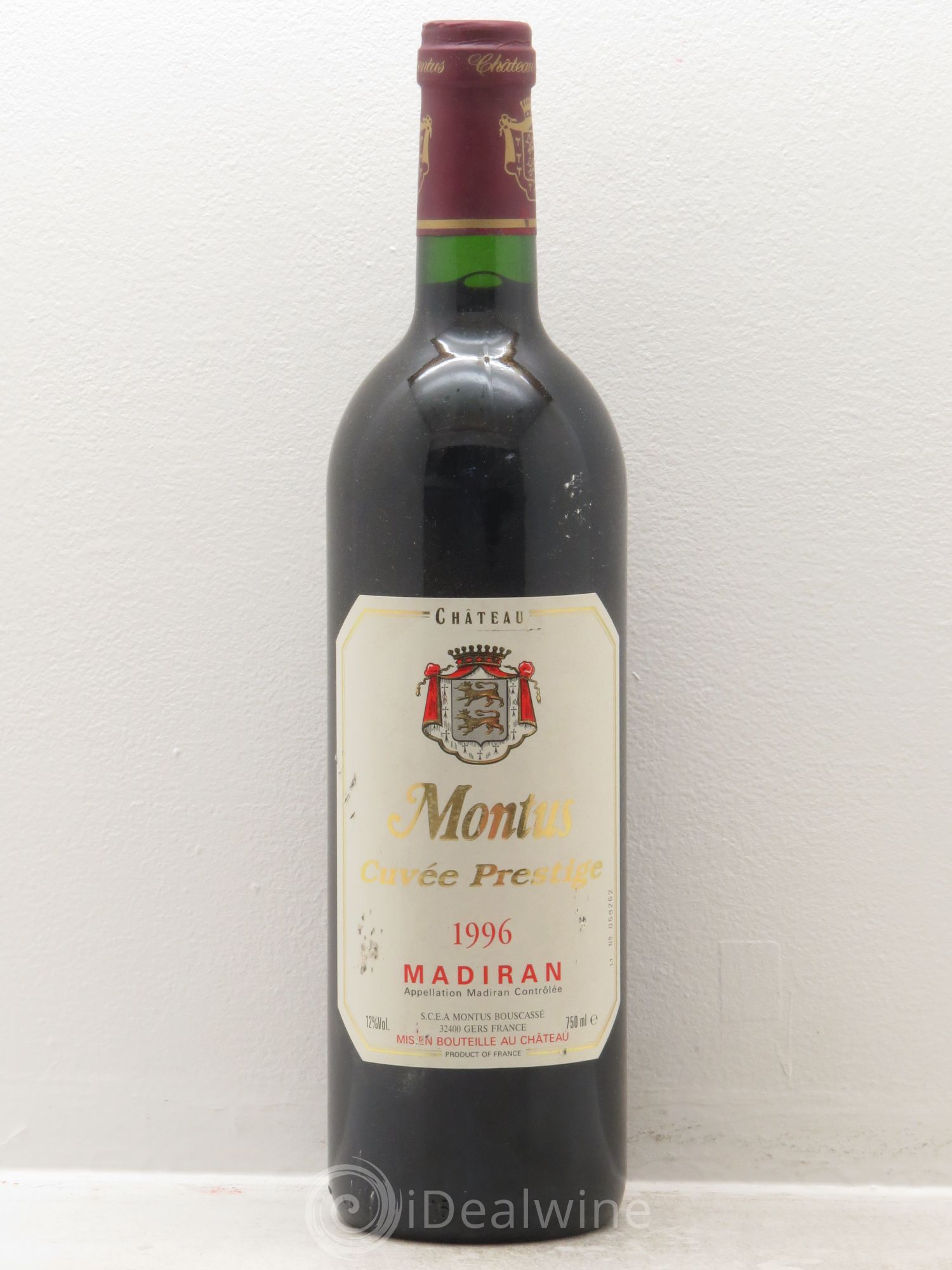 Madiran Château Montus-Prestige Alain Brumont 1996 - Lot de 1 bouteille - 0