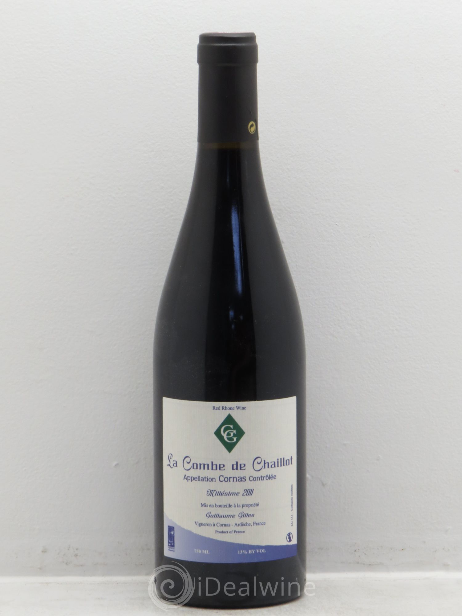 Cornas La Combe de Chaillot Guillaume Gilles (Domaine) 2011 - Lot de 1 bouteille - 0