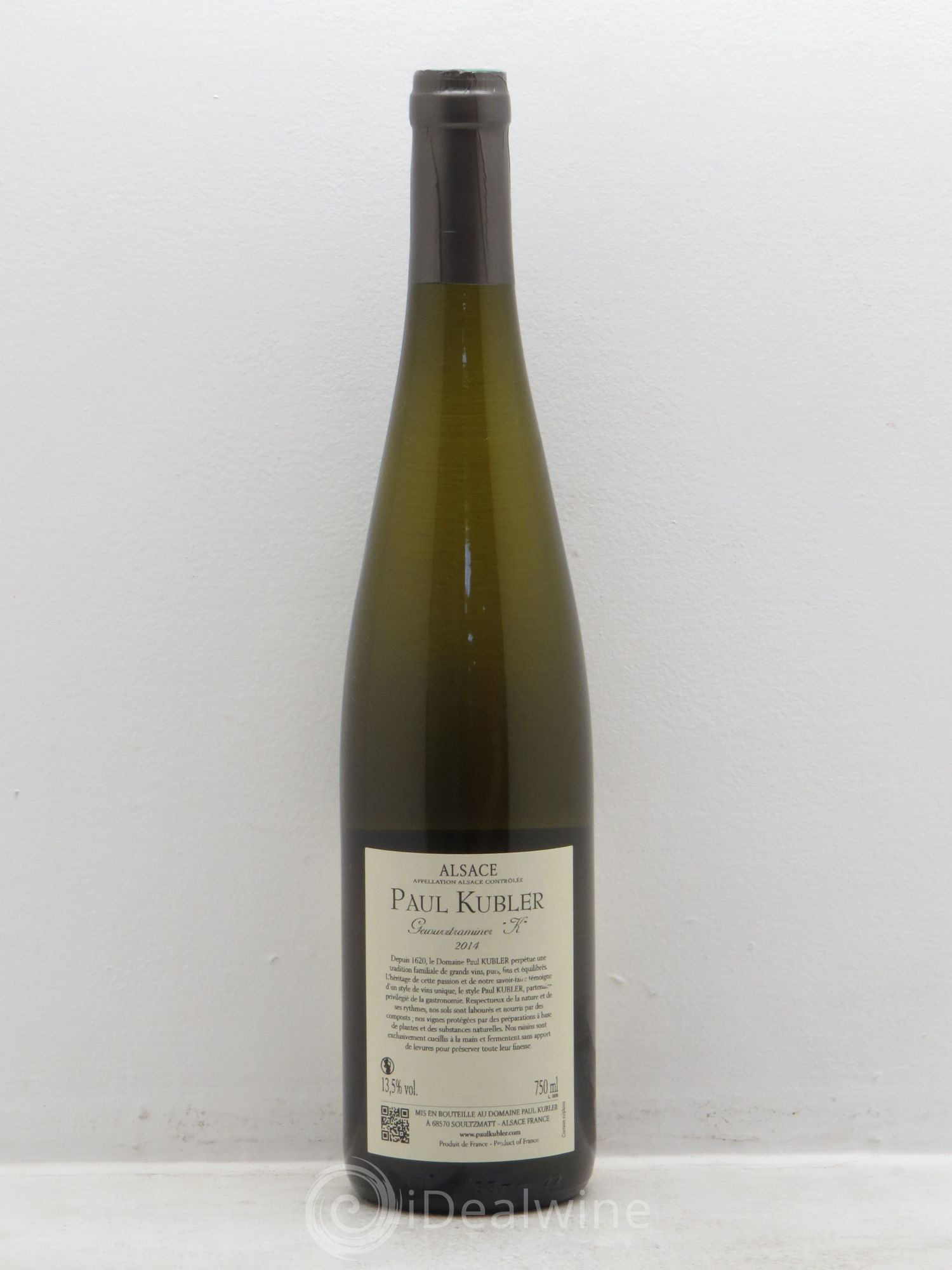 Gewurztraminer K Paul Kubler 2014 - Lot de 1 bouteille - 1