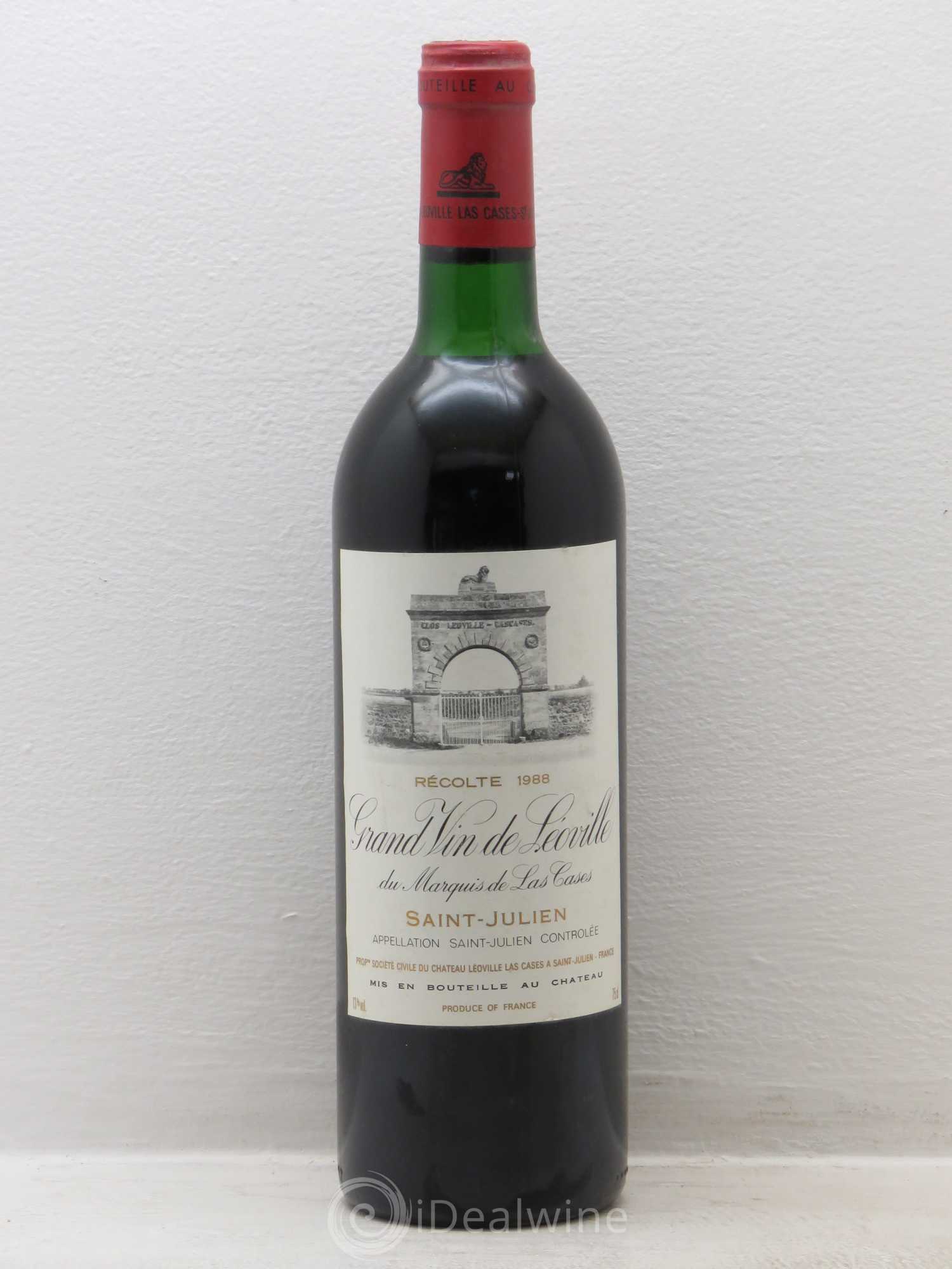 Château Léoville Las Cases 2ème Grand Cru Classé 1988 - Lot de 1 bouteille - 0