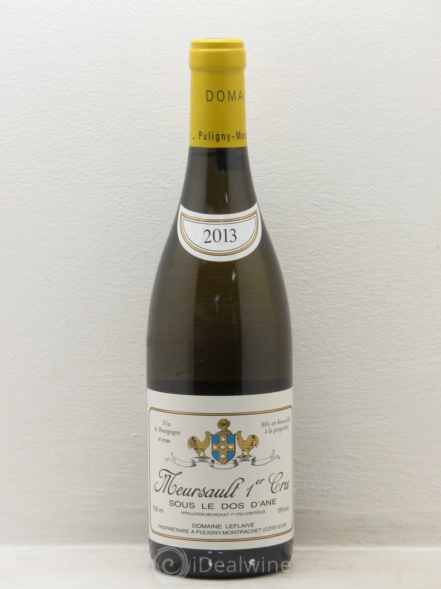 Meursault 1er Cru Sous le Dos d'Ane Leflaive (Domaine) 2013 - Lot de 1 bouteille - 0