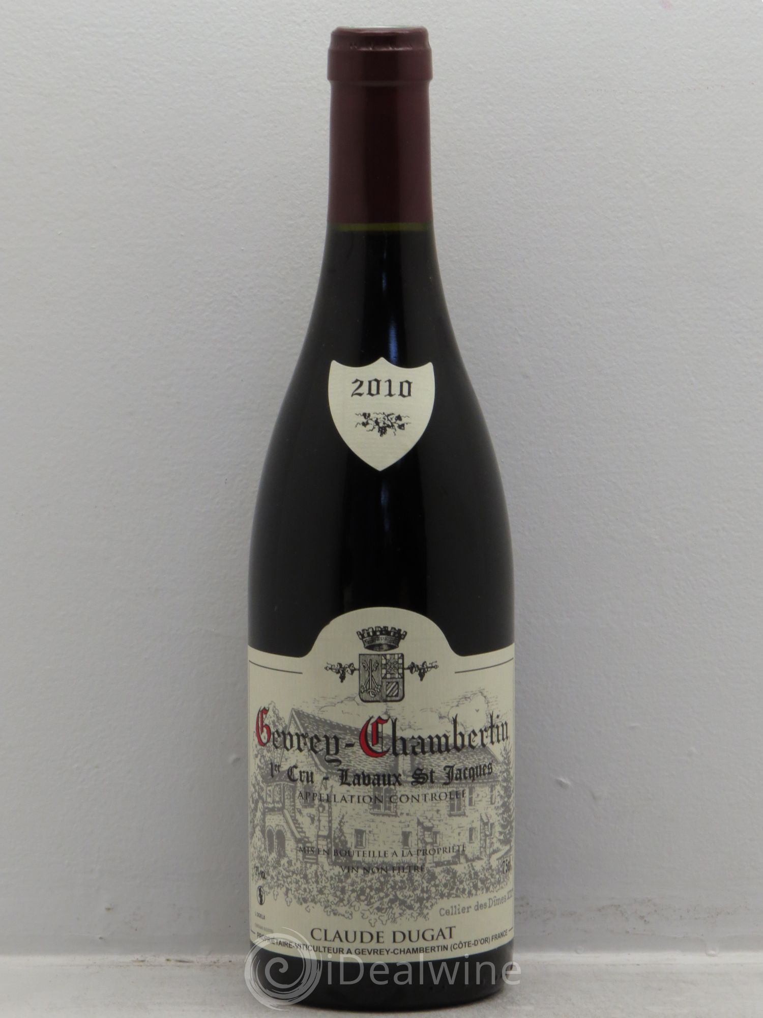 Gevrey-Chambertin 1er Cru Lavaux Saint-Jacques Claude Dugat 2010 - Lot de 1 bouteille - 0